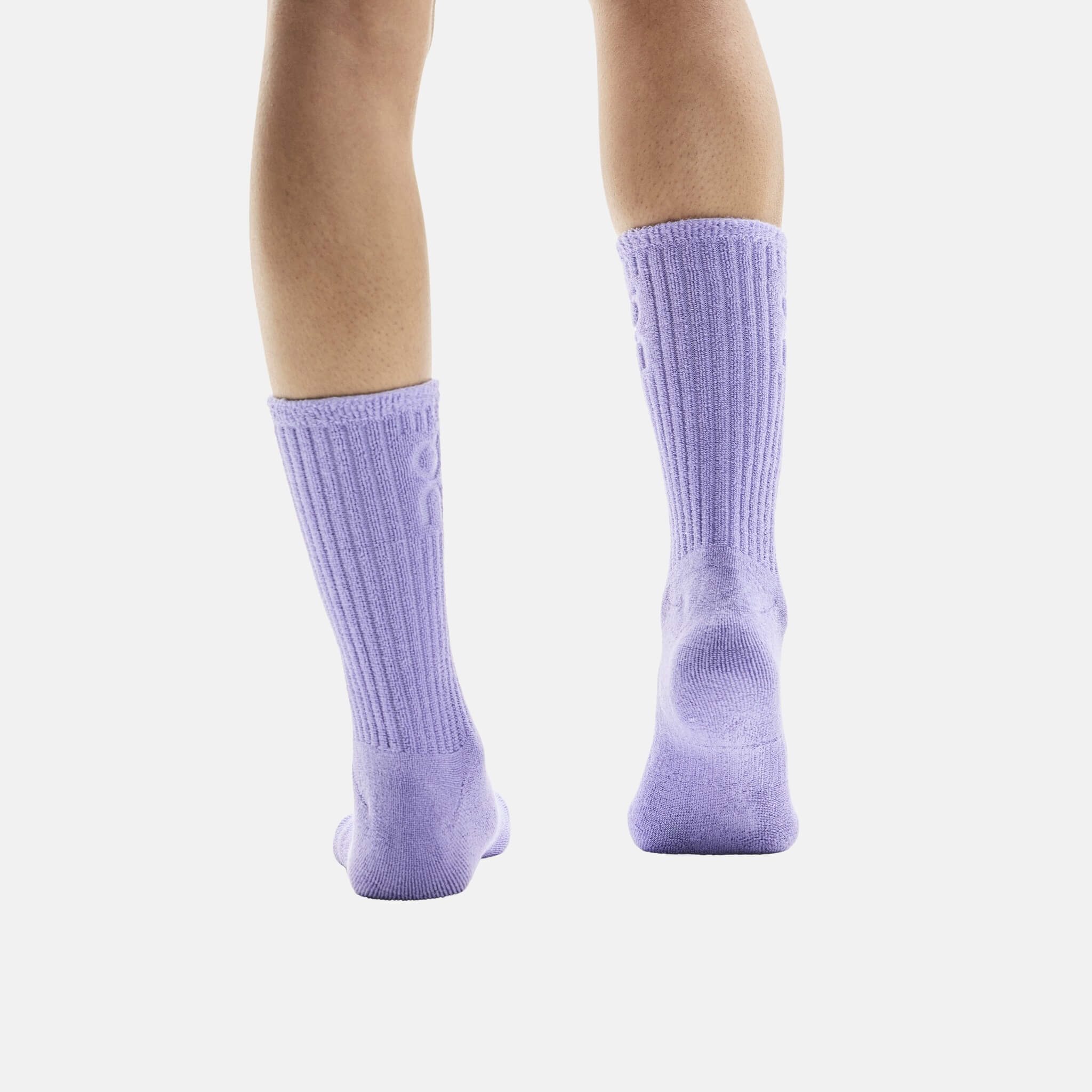 Unisex fialové volnočasové ponožky On Terry Sock High