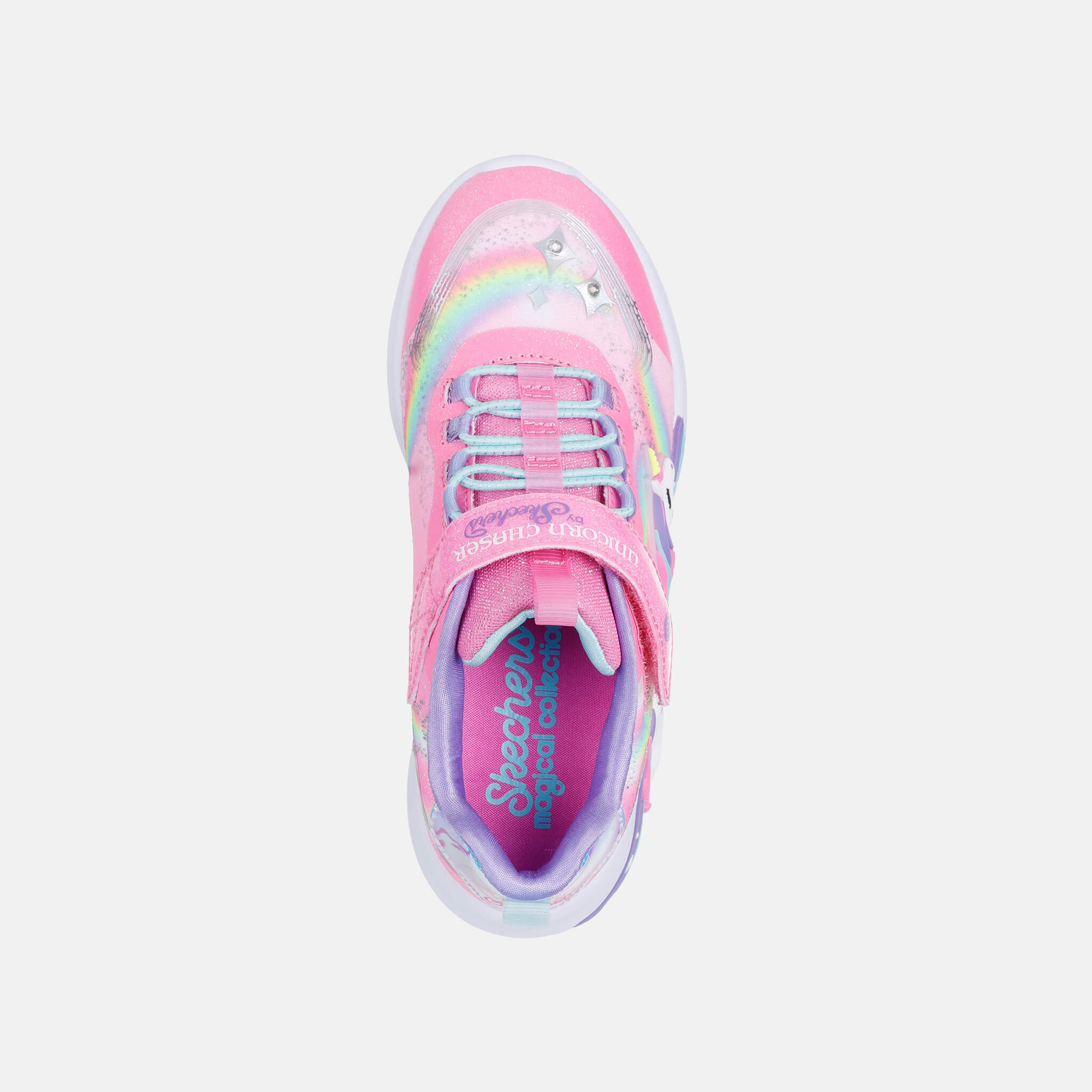 Dětské růžové tenisky Skechers S-Lights: Unicorn Chaser