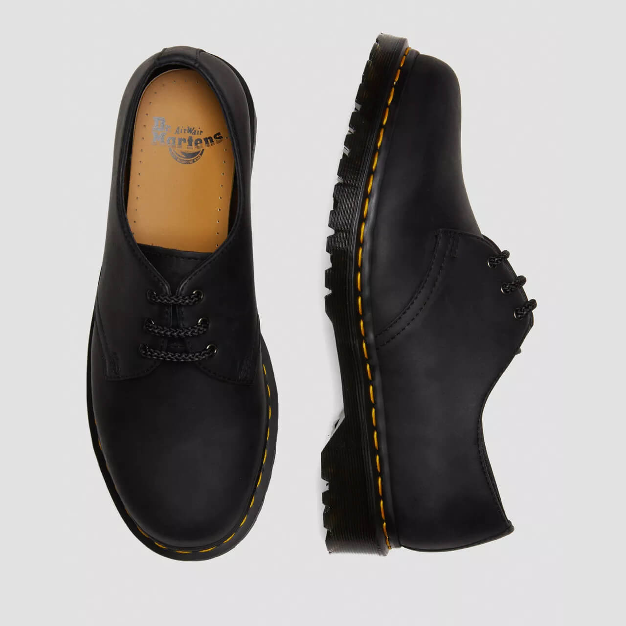 Pánské černé polobotky Dr. Martens 1461