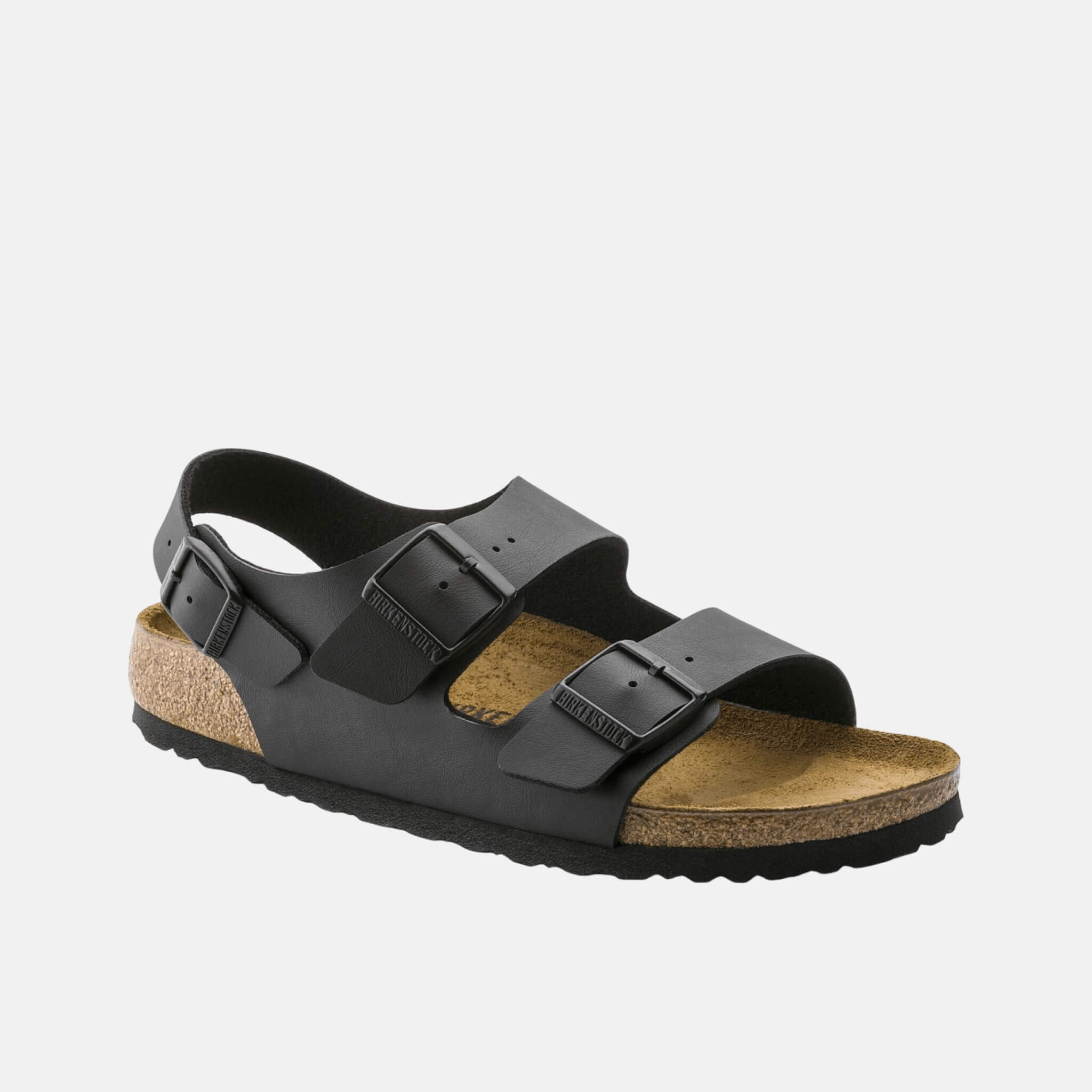 Černé Regular Sandály Milano Natural Leather