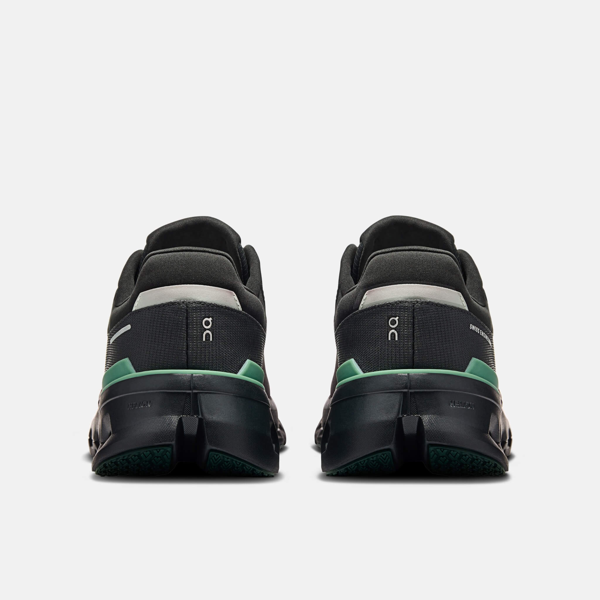 Pánské černo-zelené běžecké tenisky On Cloudrunner 2 Waterproof