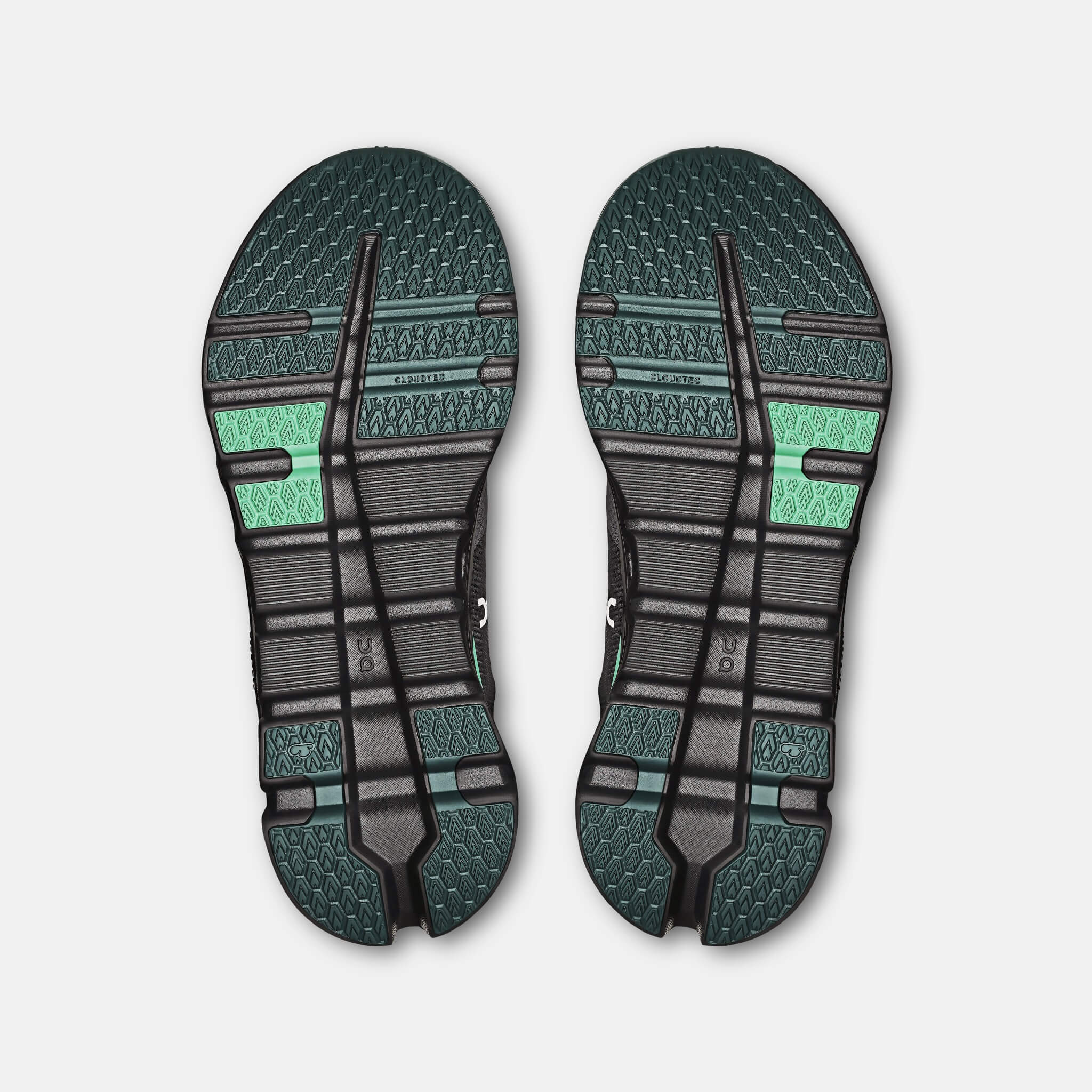 Pánské černo-zelené běžecké tenisky On Cloudrunner 2 Waterproof