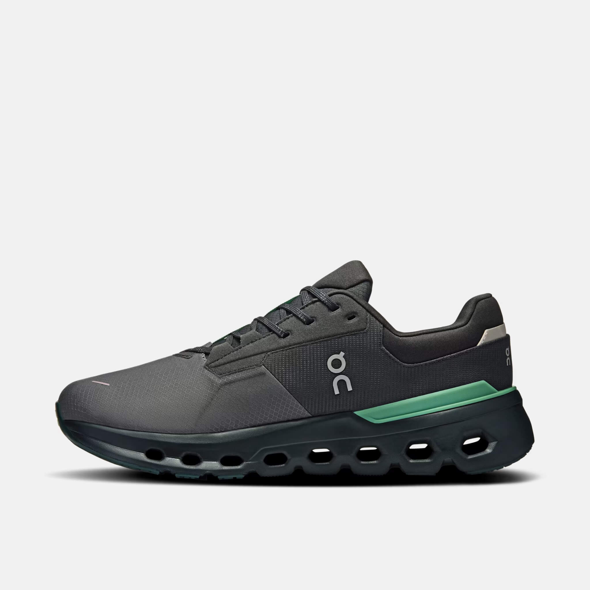 Pánské černo-zelené běžecké tenisky On Cloudrunner 2 Waterproof