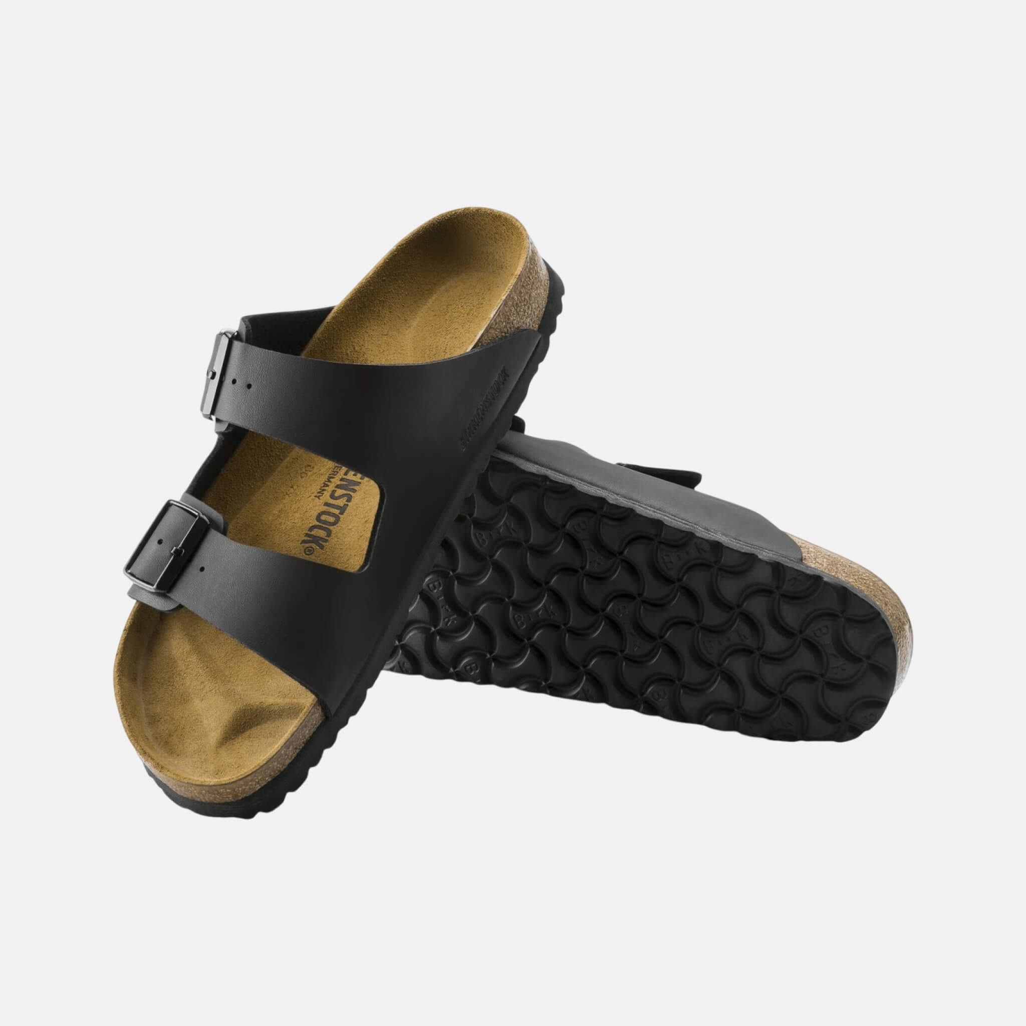 Černé pantofle Birkenstock Arizona Leather