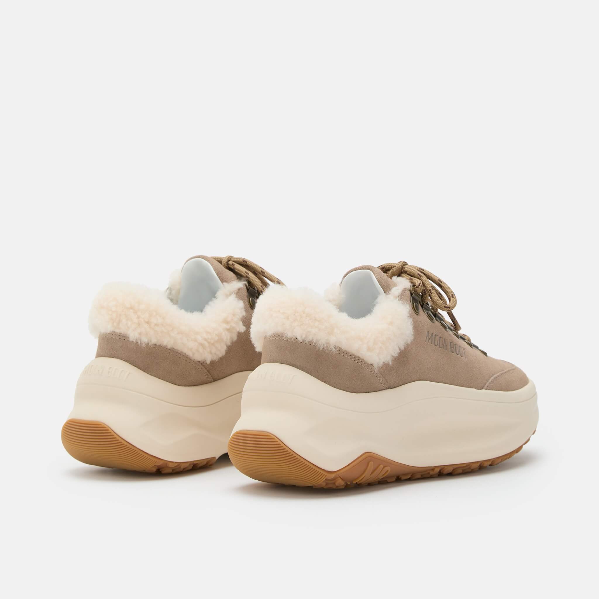 Dámské béžové tenisky Moon Boot Moon247 City Shearling