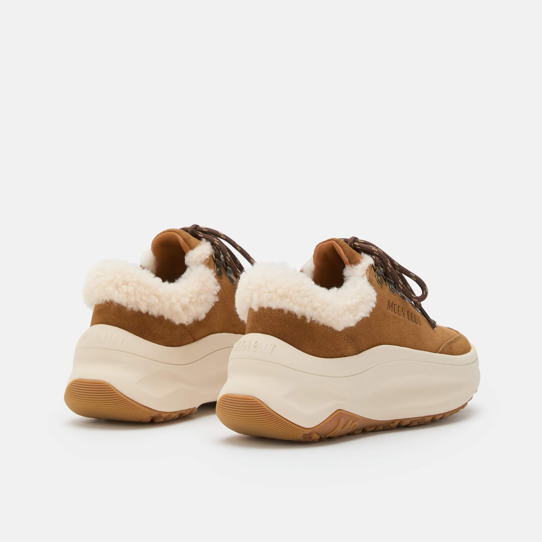 Dámské hnědé tenisky Moon Boot Moon247 City Shearling