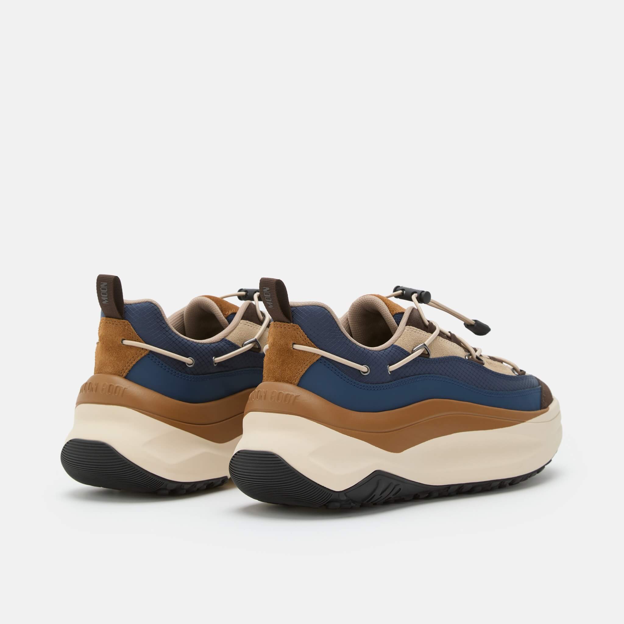 Dámské modro-hnědé tenisky Moon Boot Moon247 Xlace