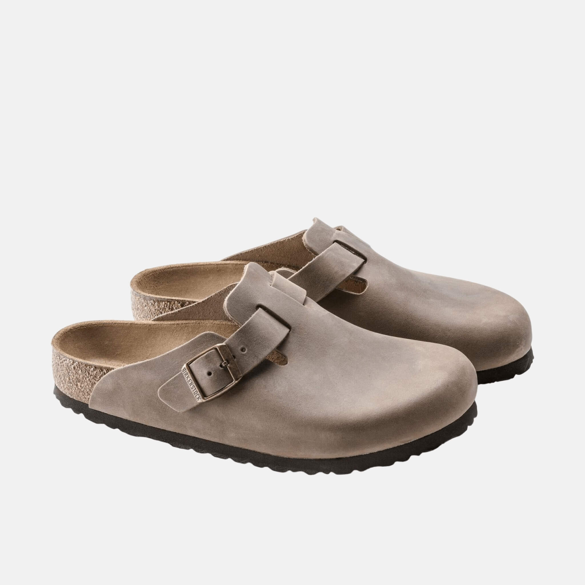 Hnědé Regular Pantofle Boston Natural Leather Oiled