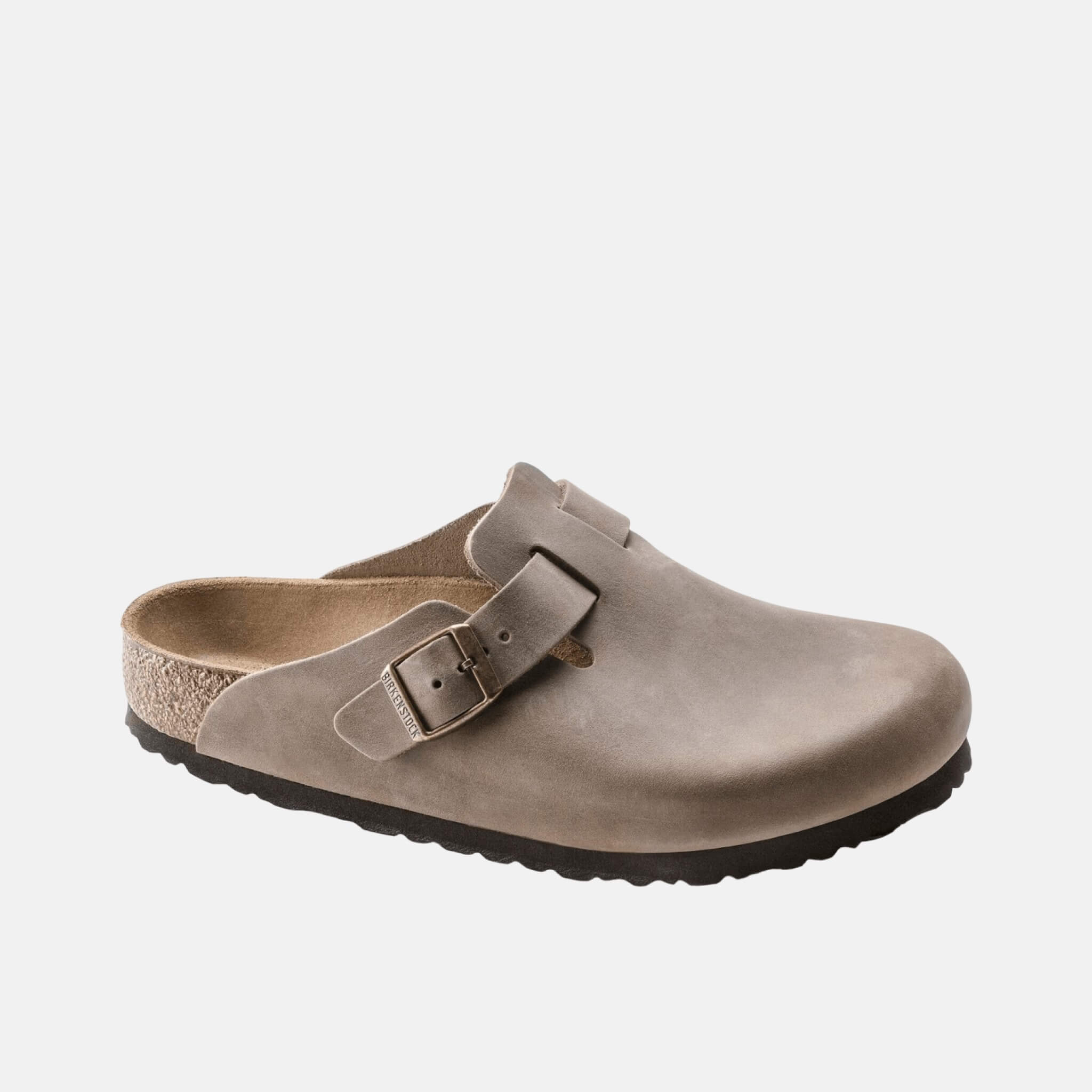 Hnědé Regular Pantofle Boston Natural Leather Oiled