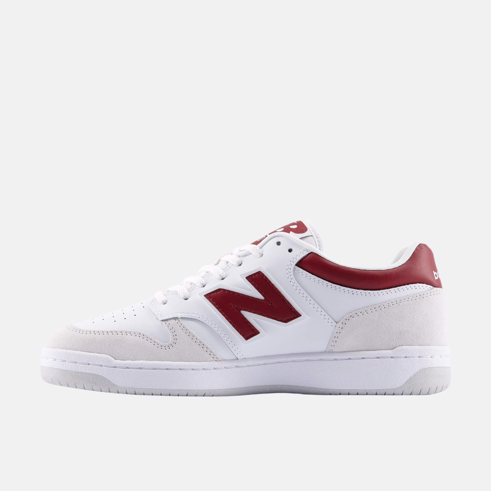 Unisex bílo-červené volnočasové tenisky New Balance BB480L