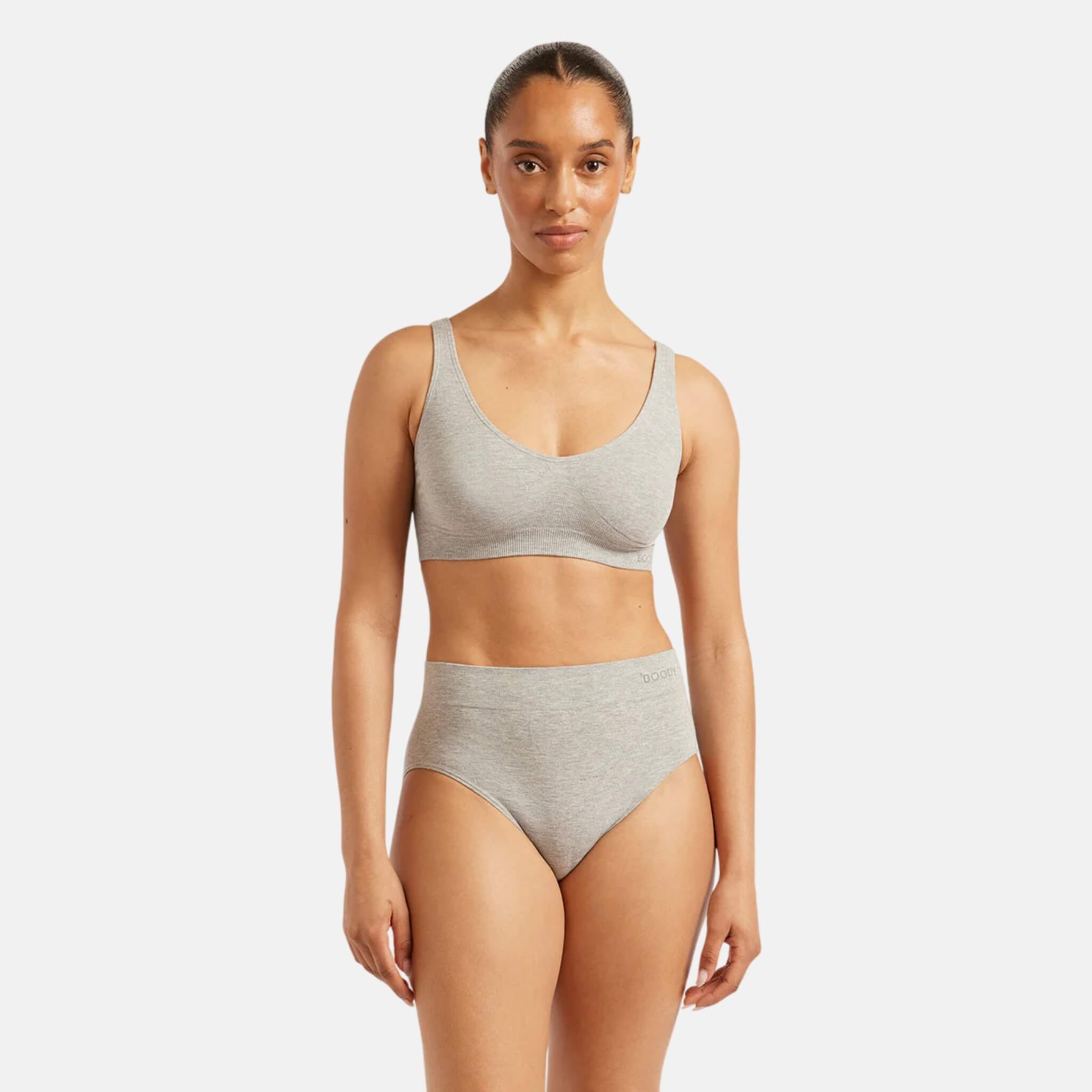 Šedé kalhotky Boody Full Briefs