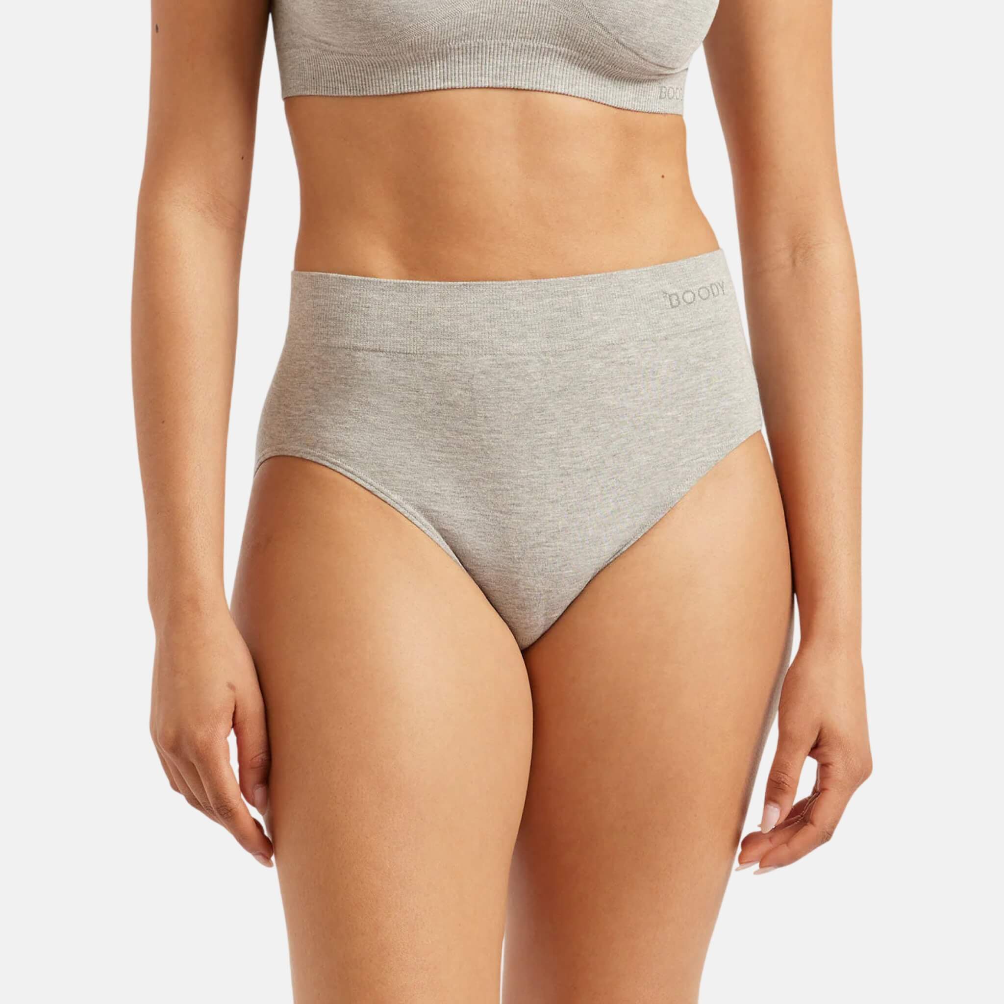 Šedé kalhotky Boody Full Briefs