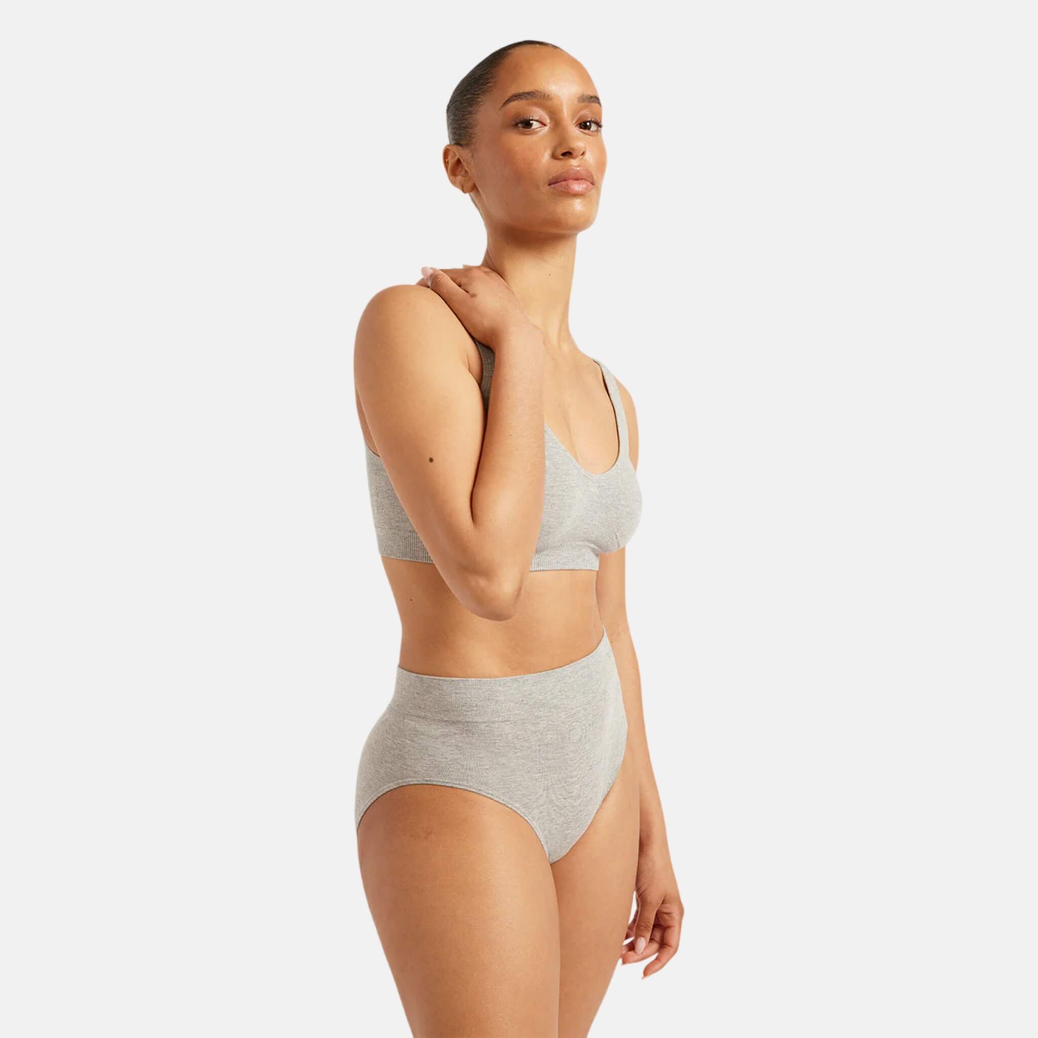 Šedé kalhotky Boody Full Briefs