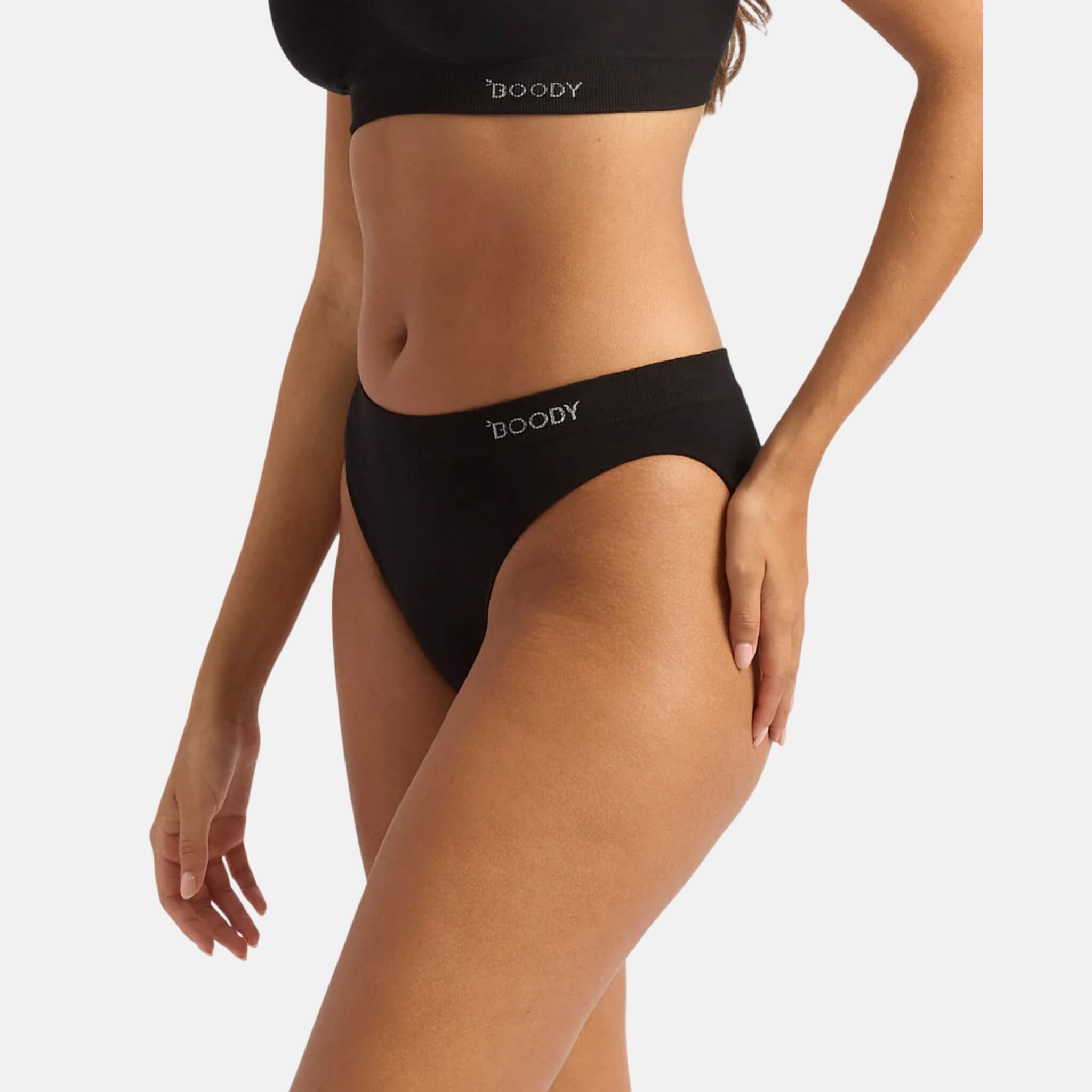 Černé kalhotky Boody Classic Bikini