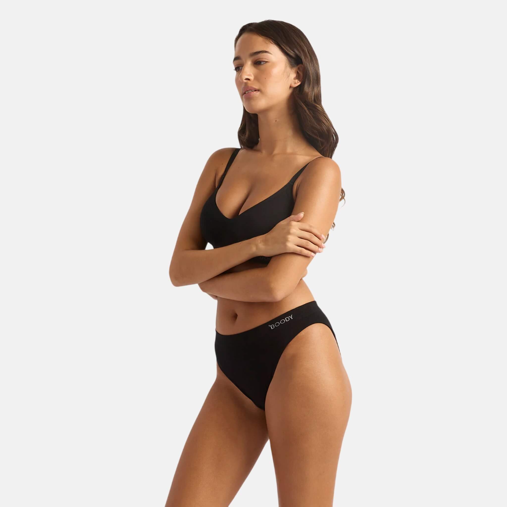 Černé kalhotky Boody Classic Bikini