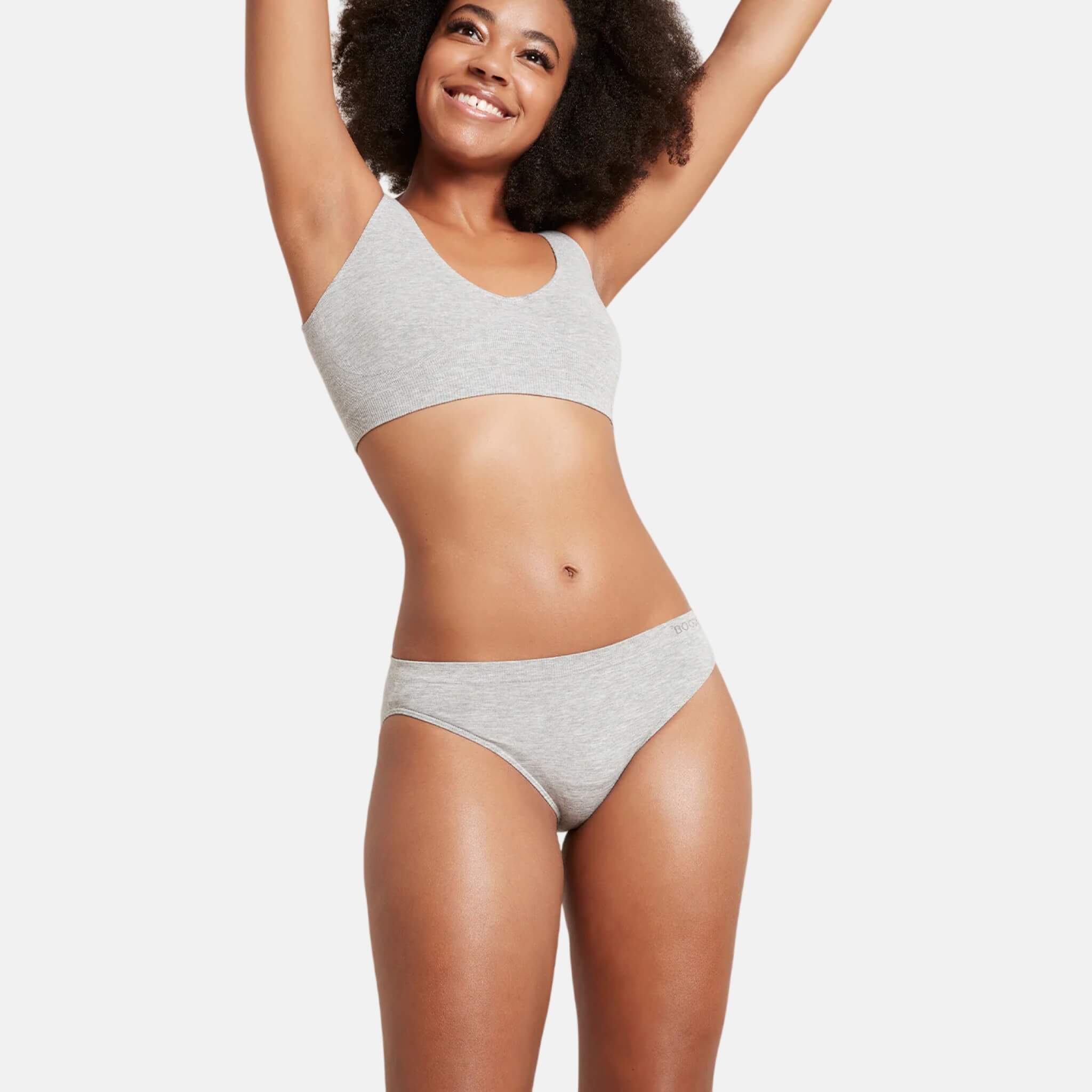 Šedé kalhotky Boody Classic Bikini