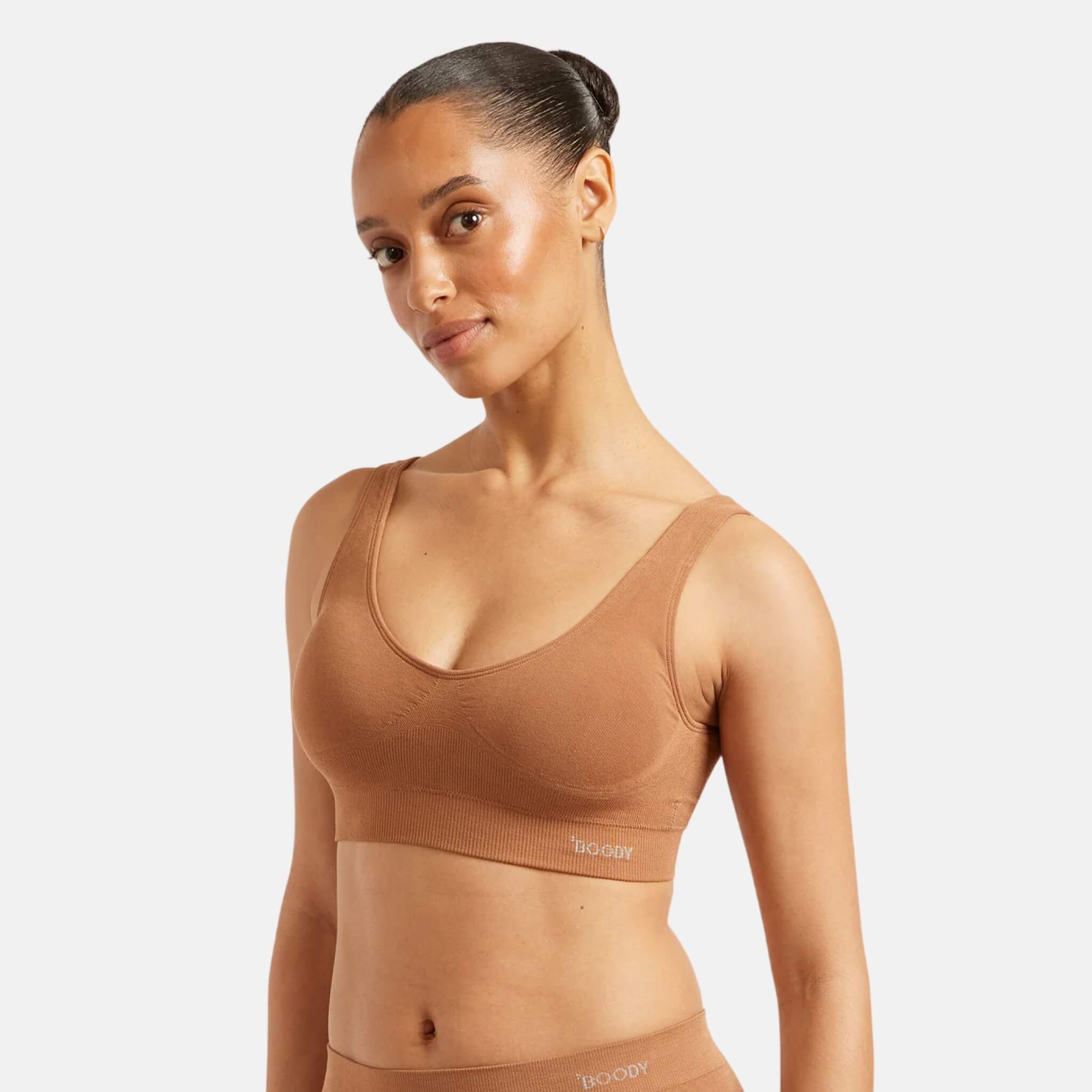 Hnědá podprsenka Boody Padded Shaper Bra