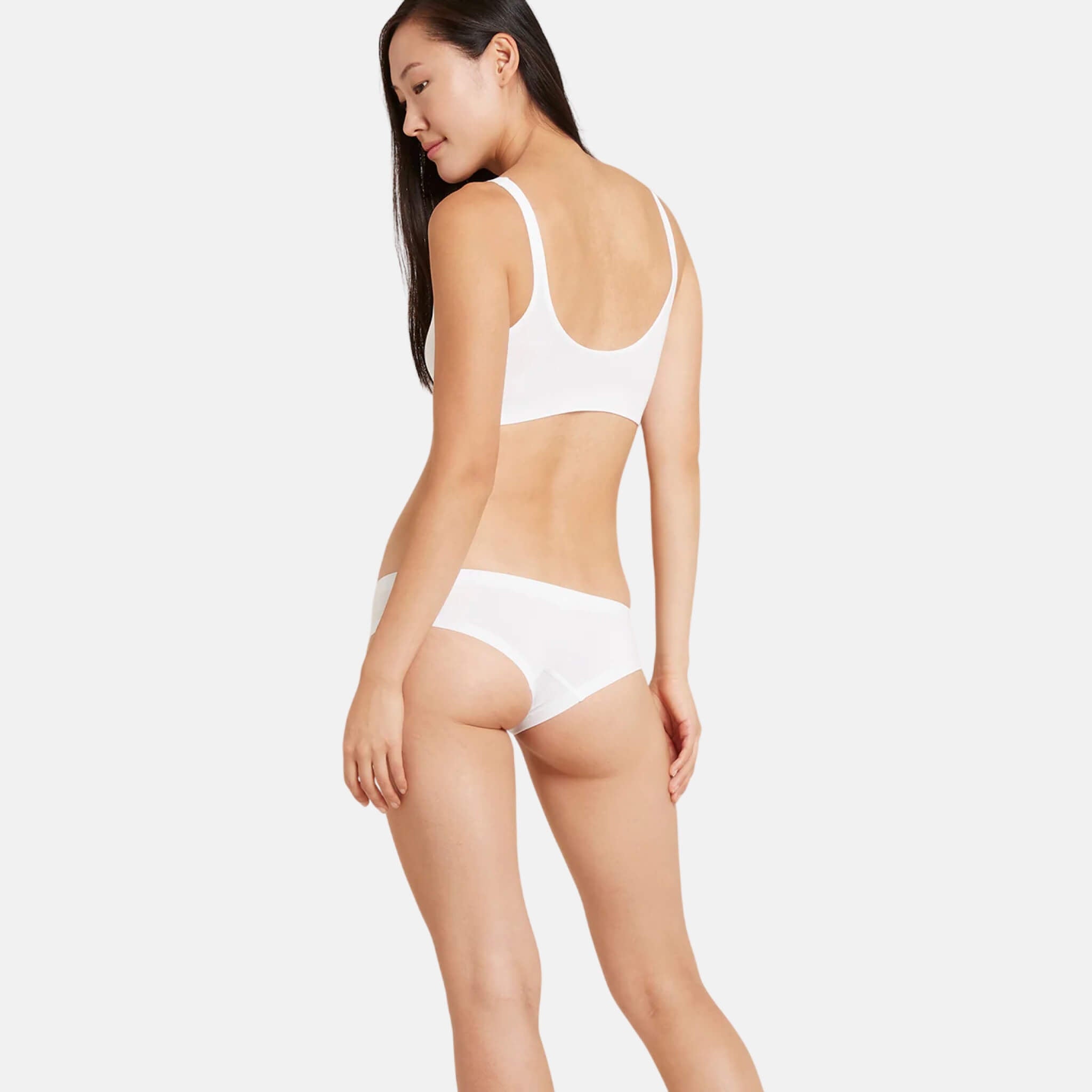 Bílé kalhotky Boody Brazilian Bikini