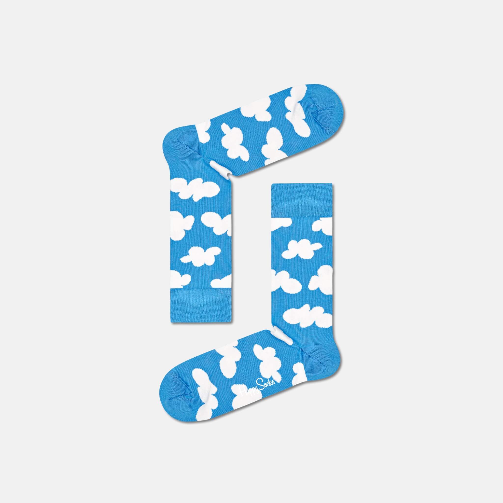 Modré ponožky Happy Socks s mraky, vzor Cloudy