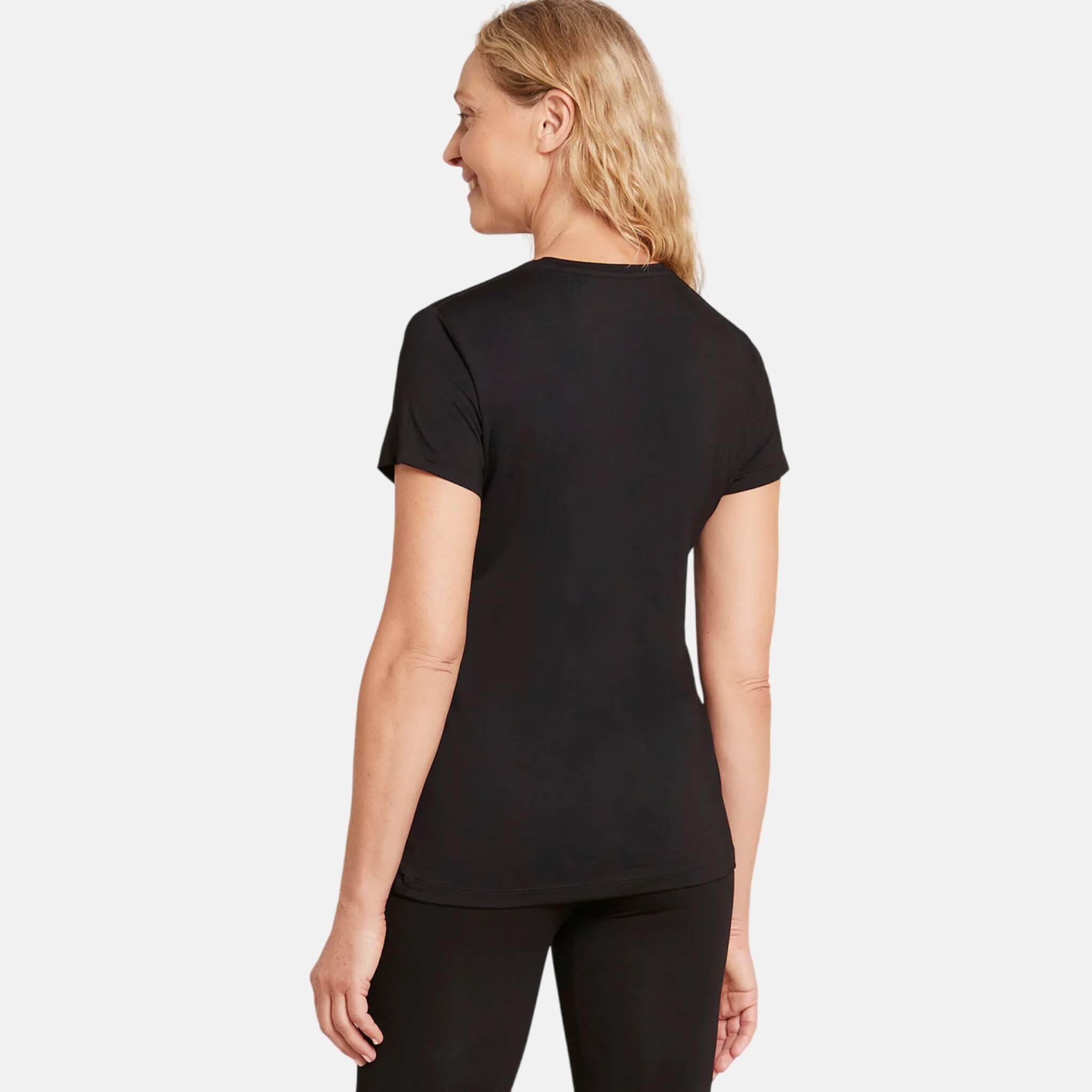 Dámské černé tričko Boody Crew Neck T-shirt
