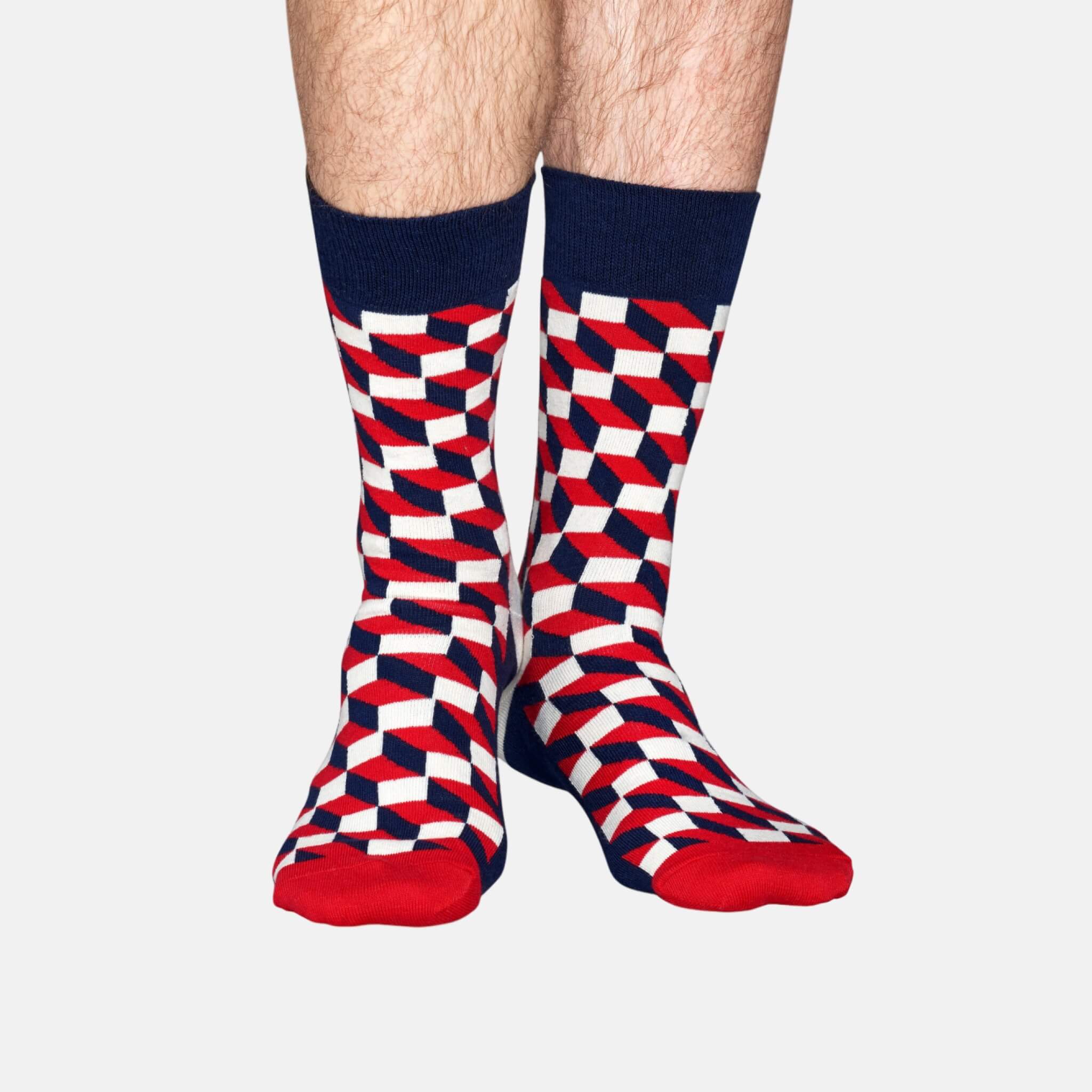 Barevné ponožky Happy Socks se vzorem Filled Optic