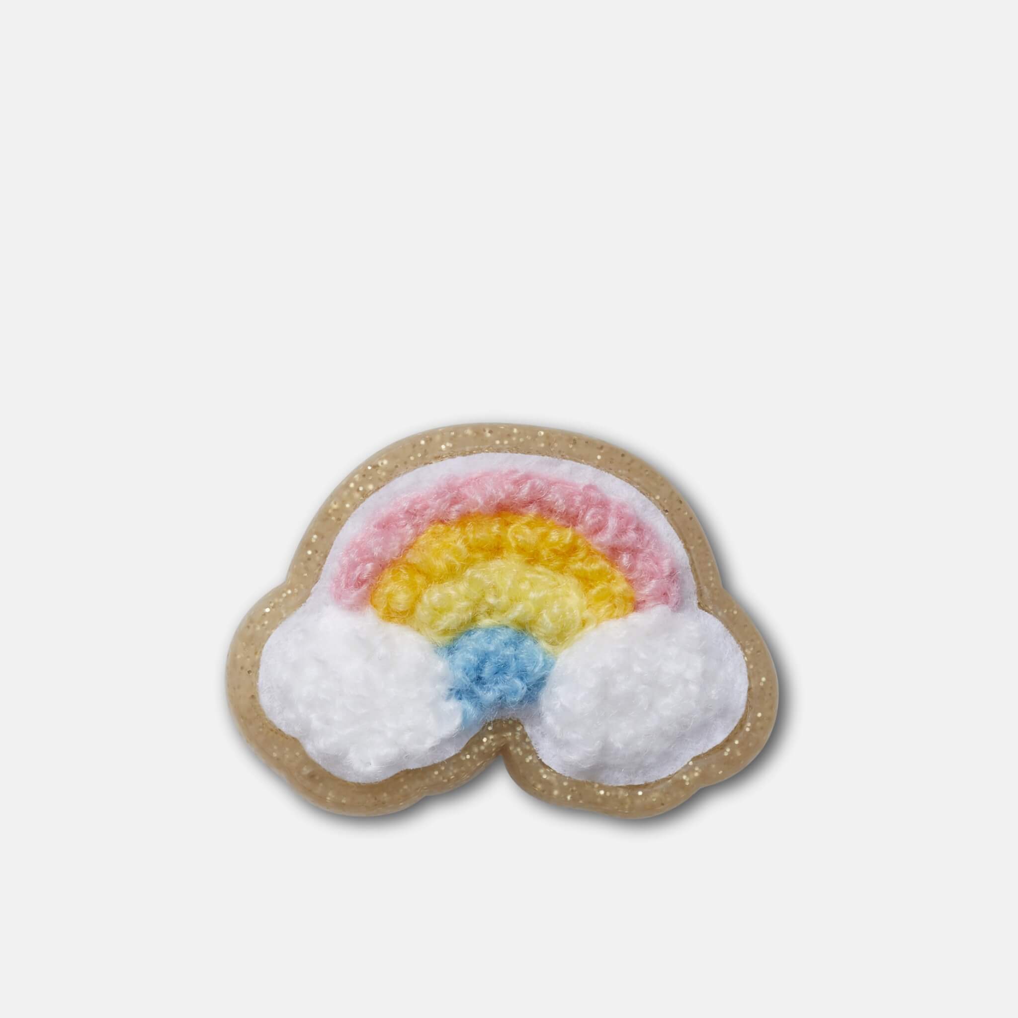 Odznáček Jibbitz – Glitter Rainbow Patch