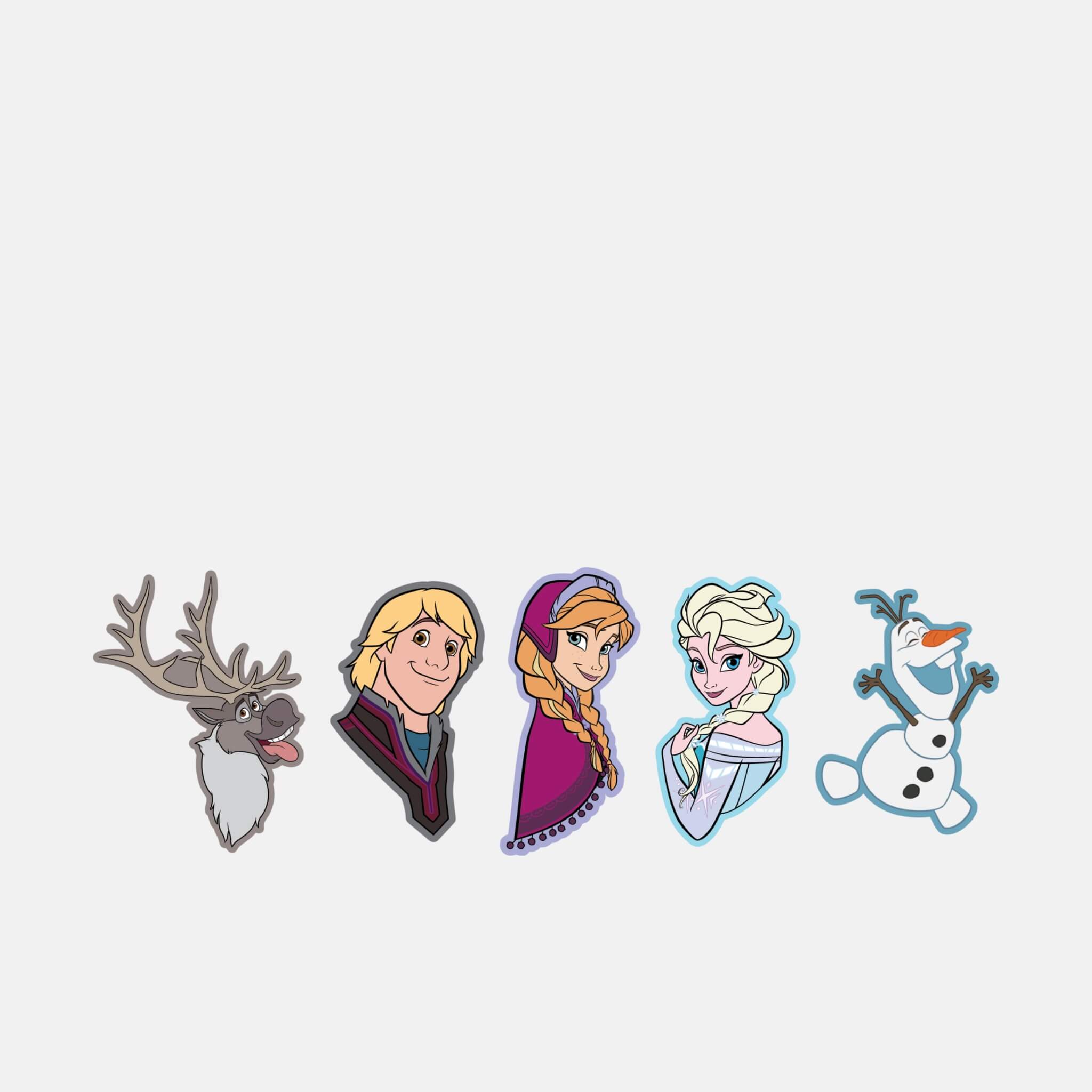 Odznáček Jibbitz – Frozen Character 5 ks