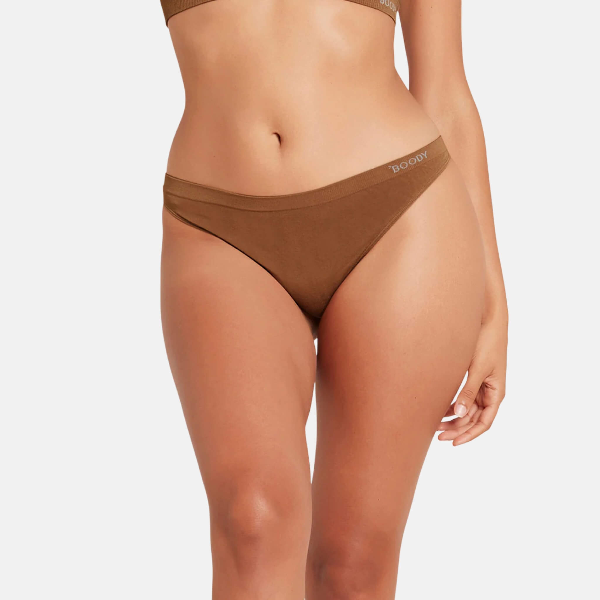 Hnědé kalhotky Boody G-String