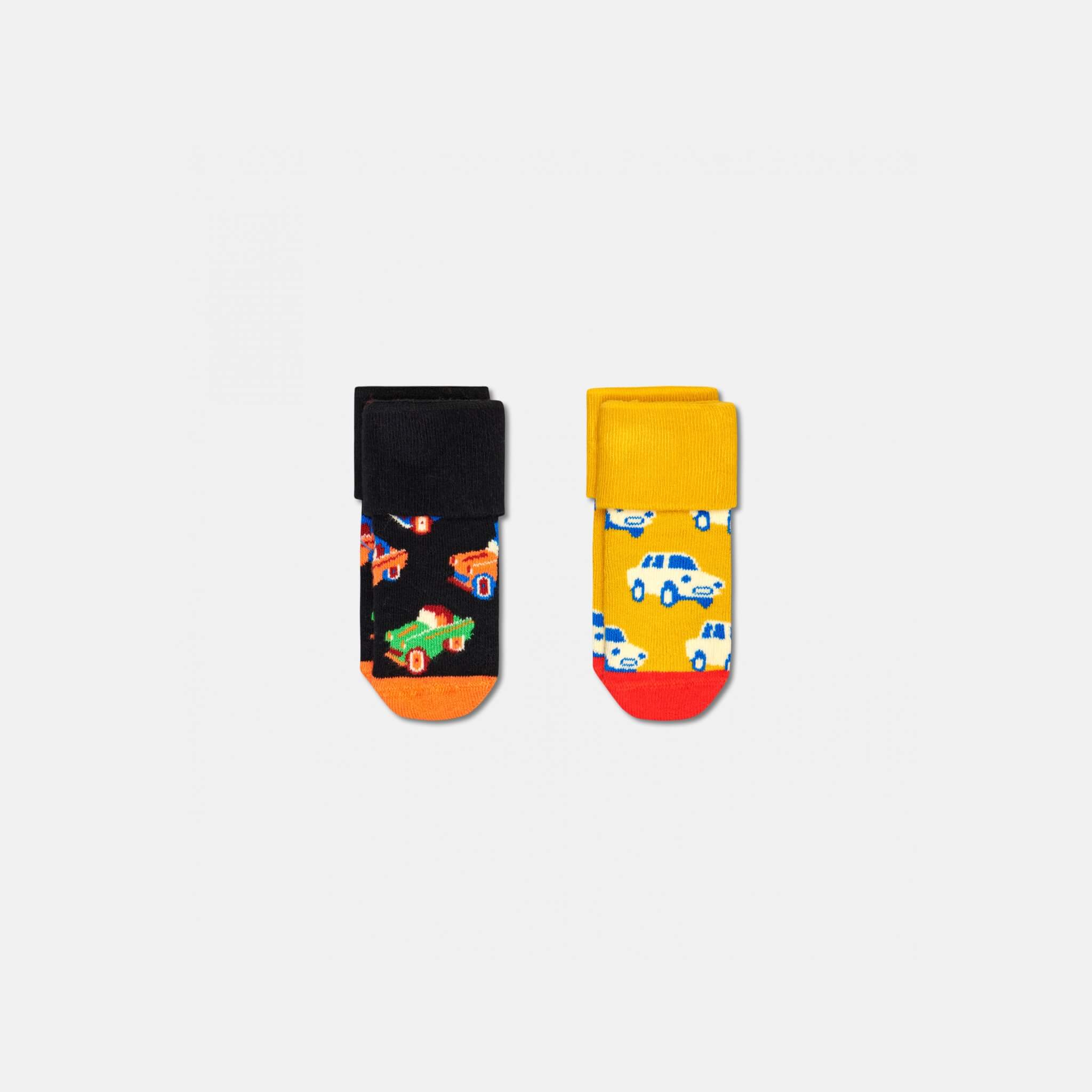Dětské ponožky Happy Socks pro miminka, vzor Car - 2 páry