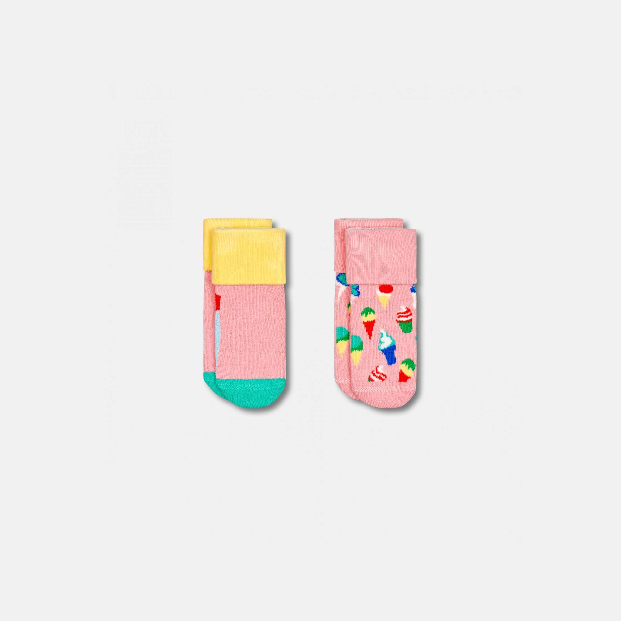 Dětské ponožky Happy Socks pro miminka, vzor Ice Cream - 2 páry