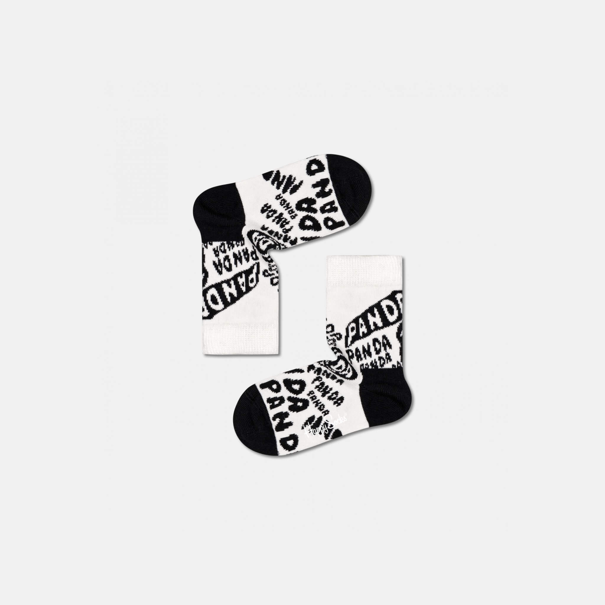 Dětské černobílé ponožky Happy Socks x WWF, vzor Panda