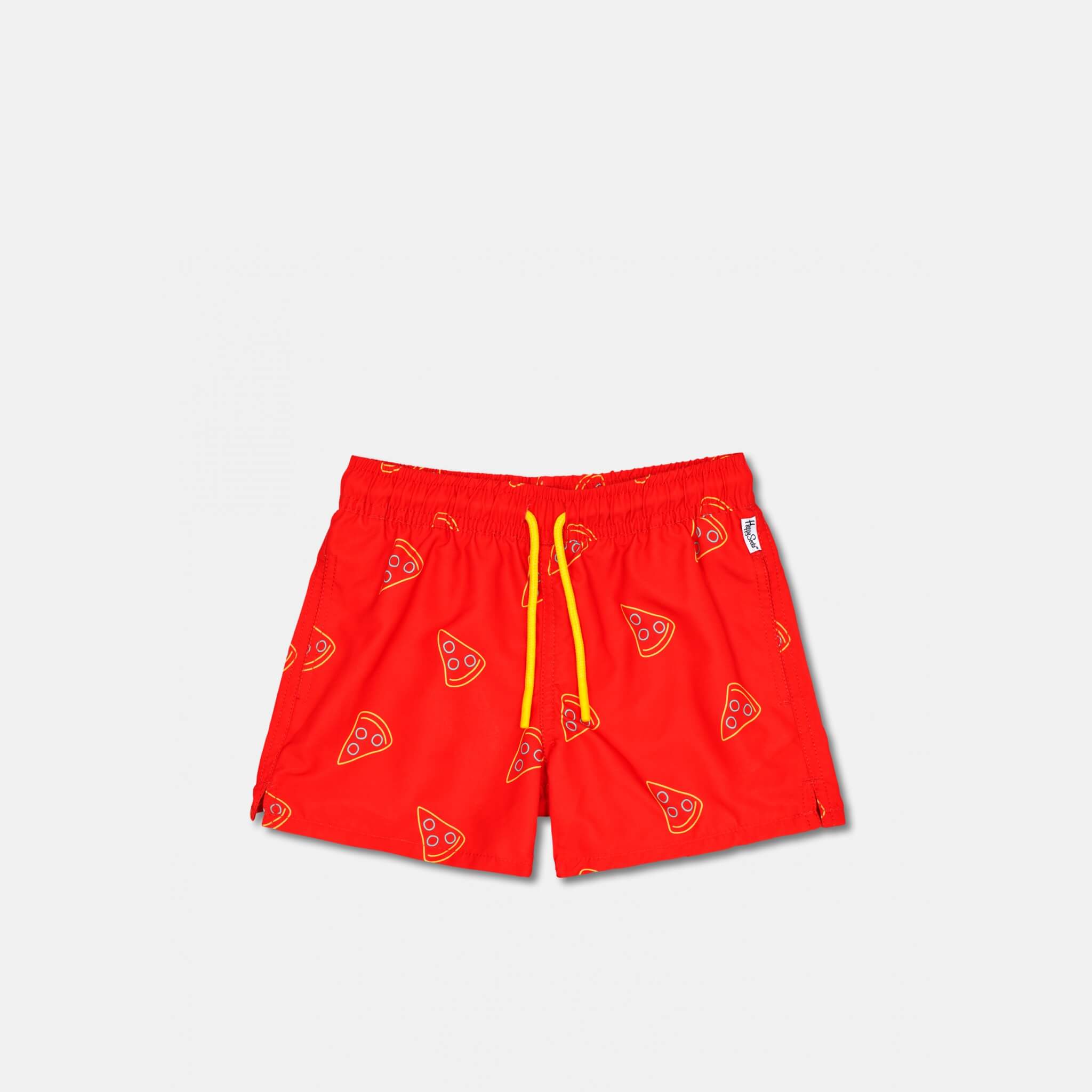 Dětské červené plavky Happy Socks, vzor Pizza Slice