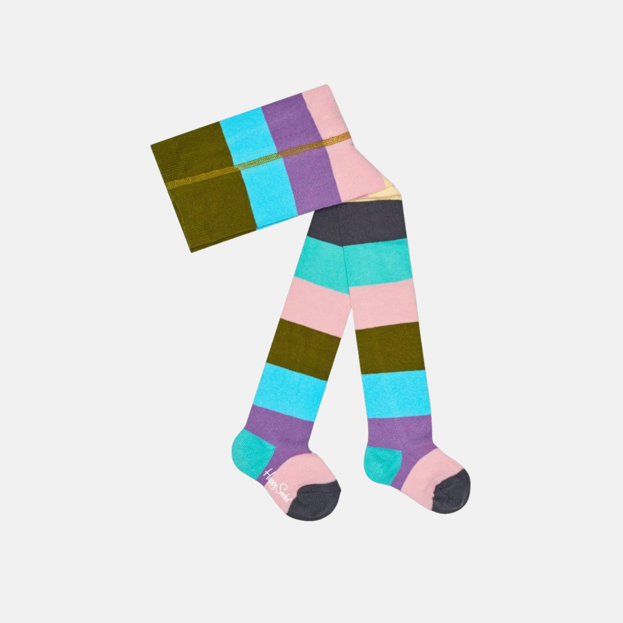 Dětské barevné punčochy Happy Socks, vzor Stripes