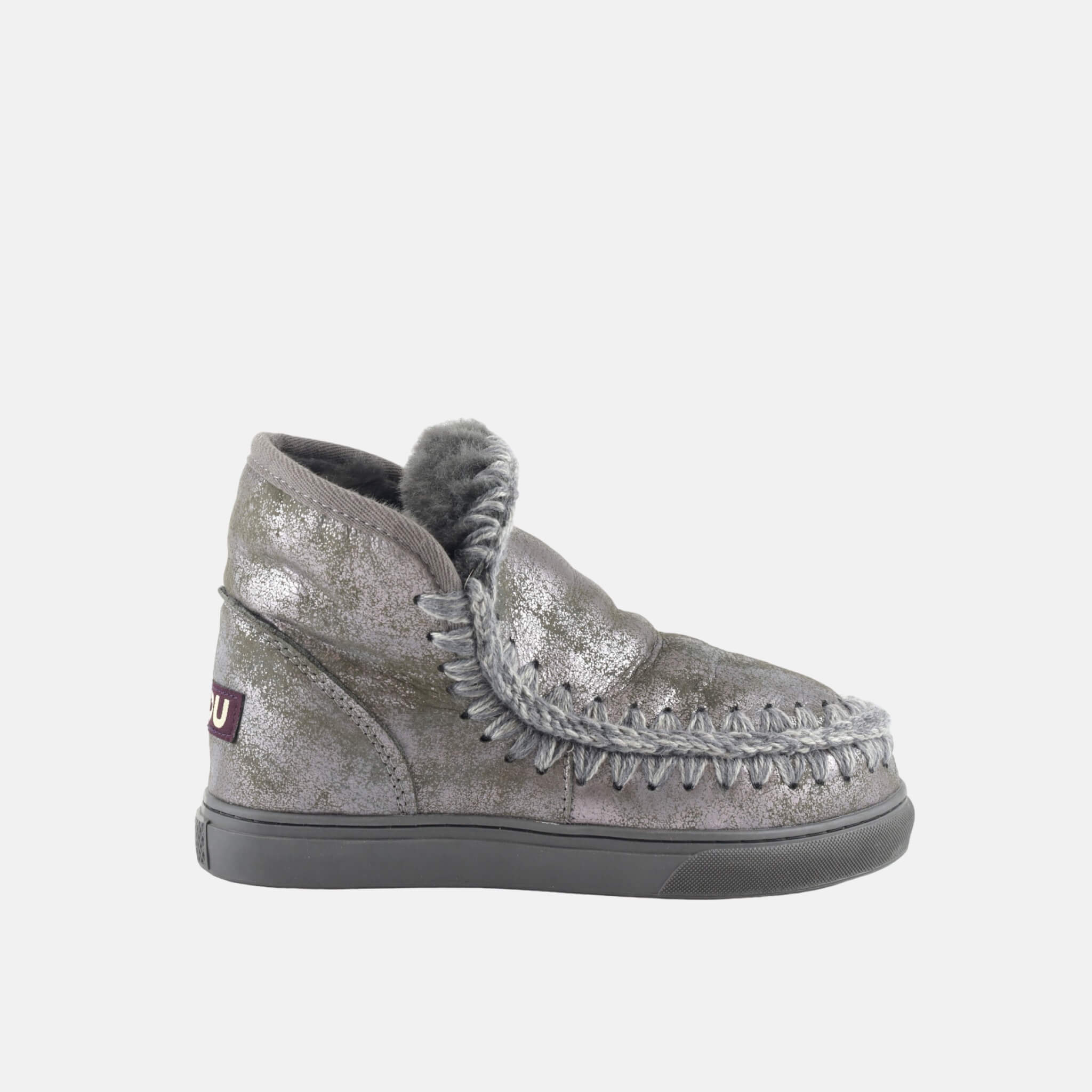 Dámské stříbrné válenky Mou Eskimo Sneaker