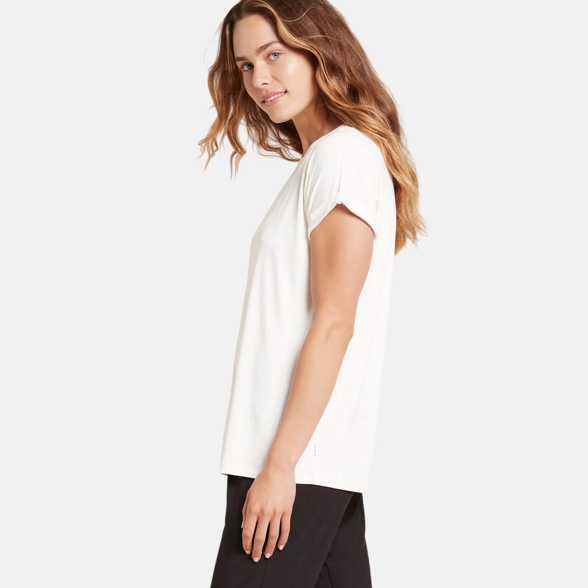 Dámské bílé tričko Boody Downtime Lounge Top