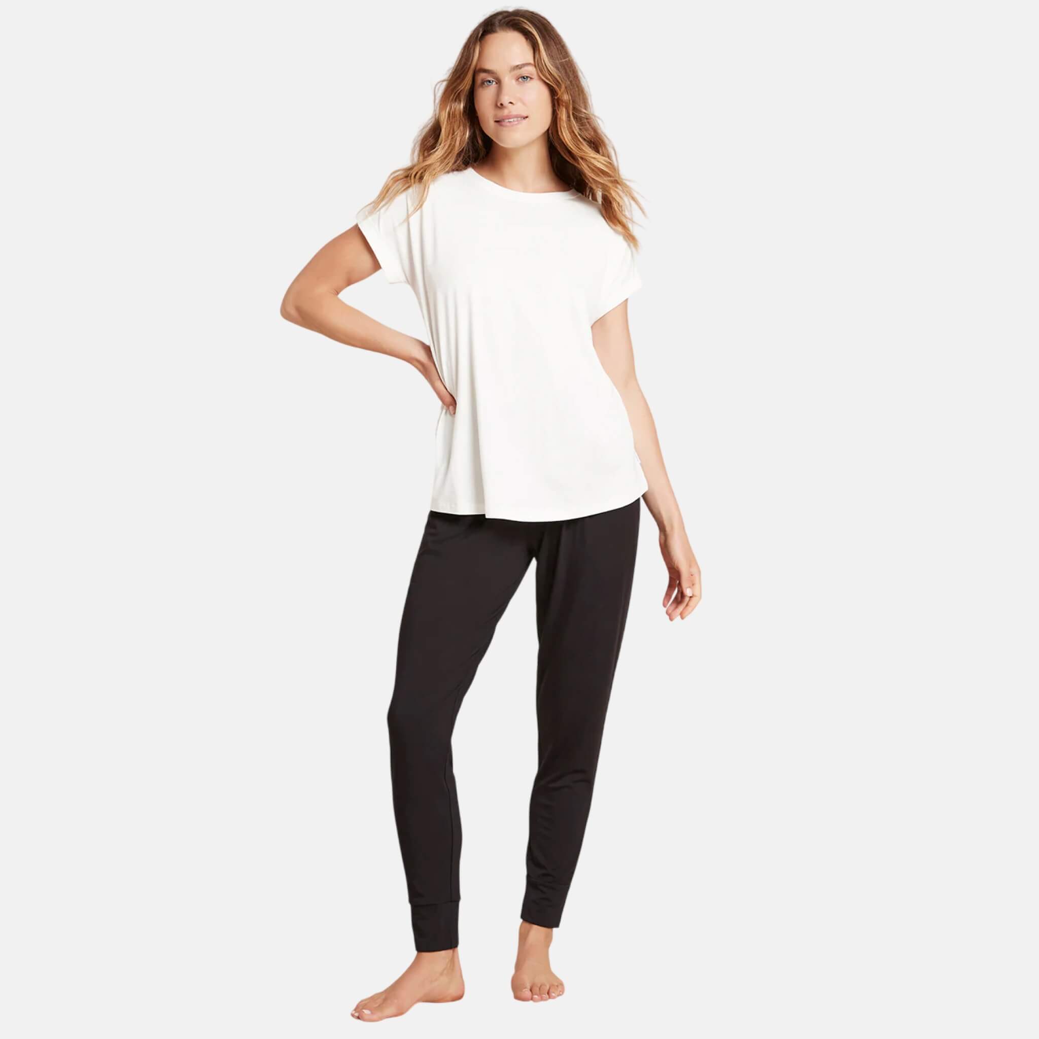 Dámské bílé tričko Boody Downtime Lounge Top