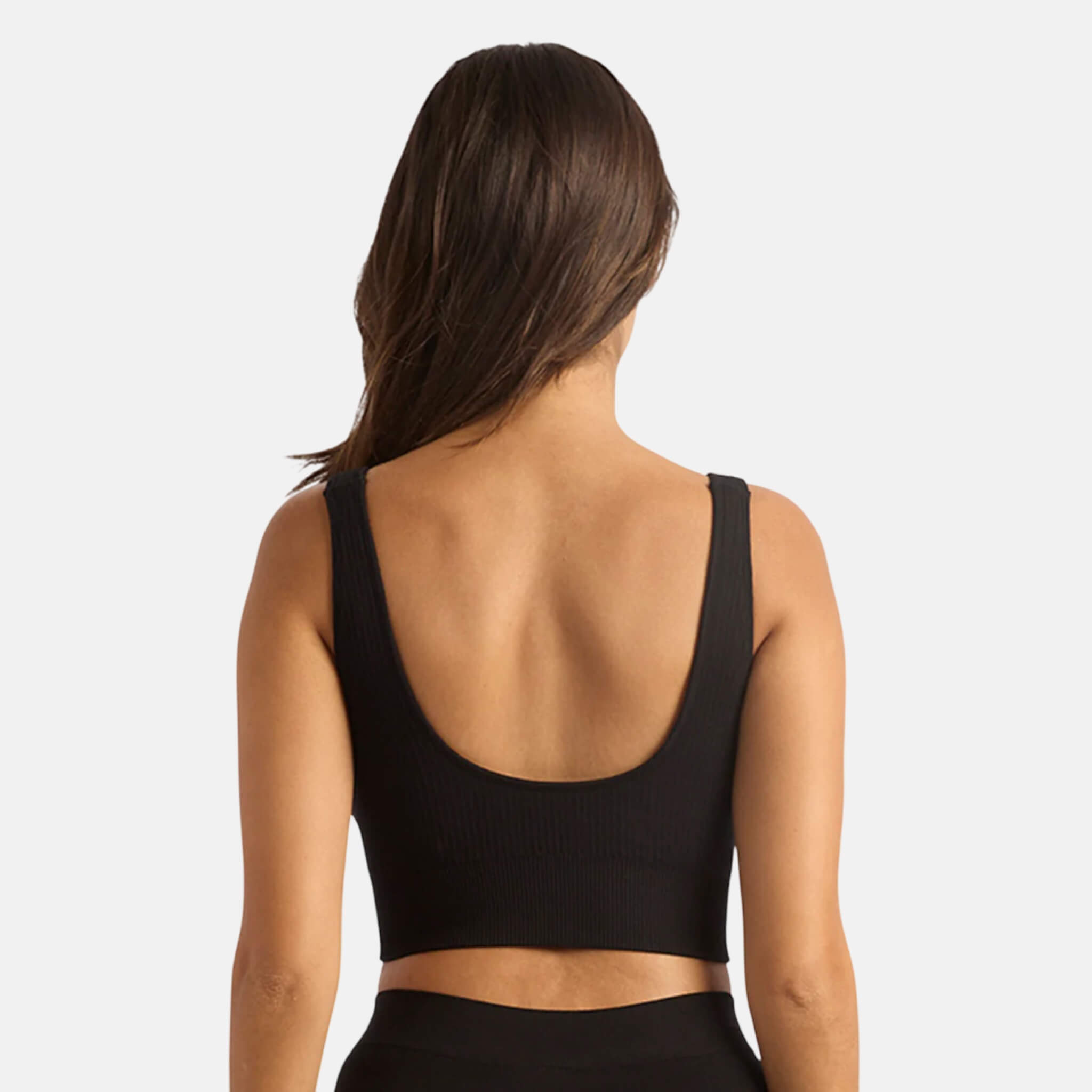 Černá podprsenka Boody Ribbed Seamless Bra