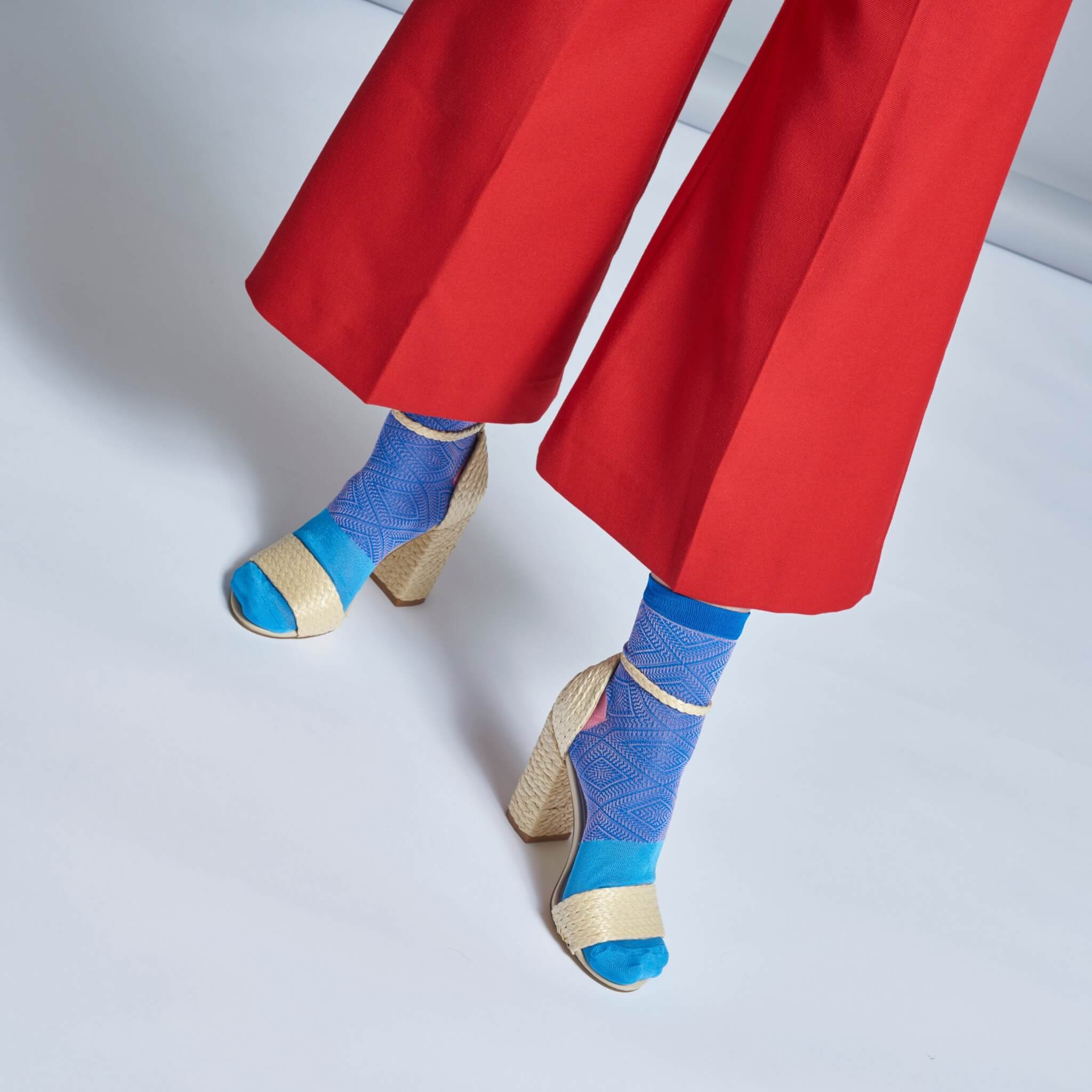 Dámské modré ponožky Happy Socks Jill  // kolekce Hysteria