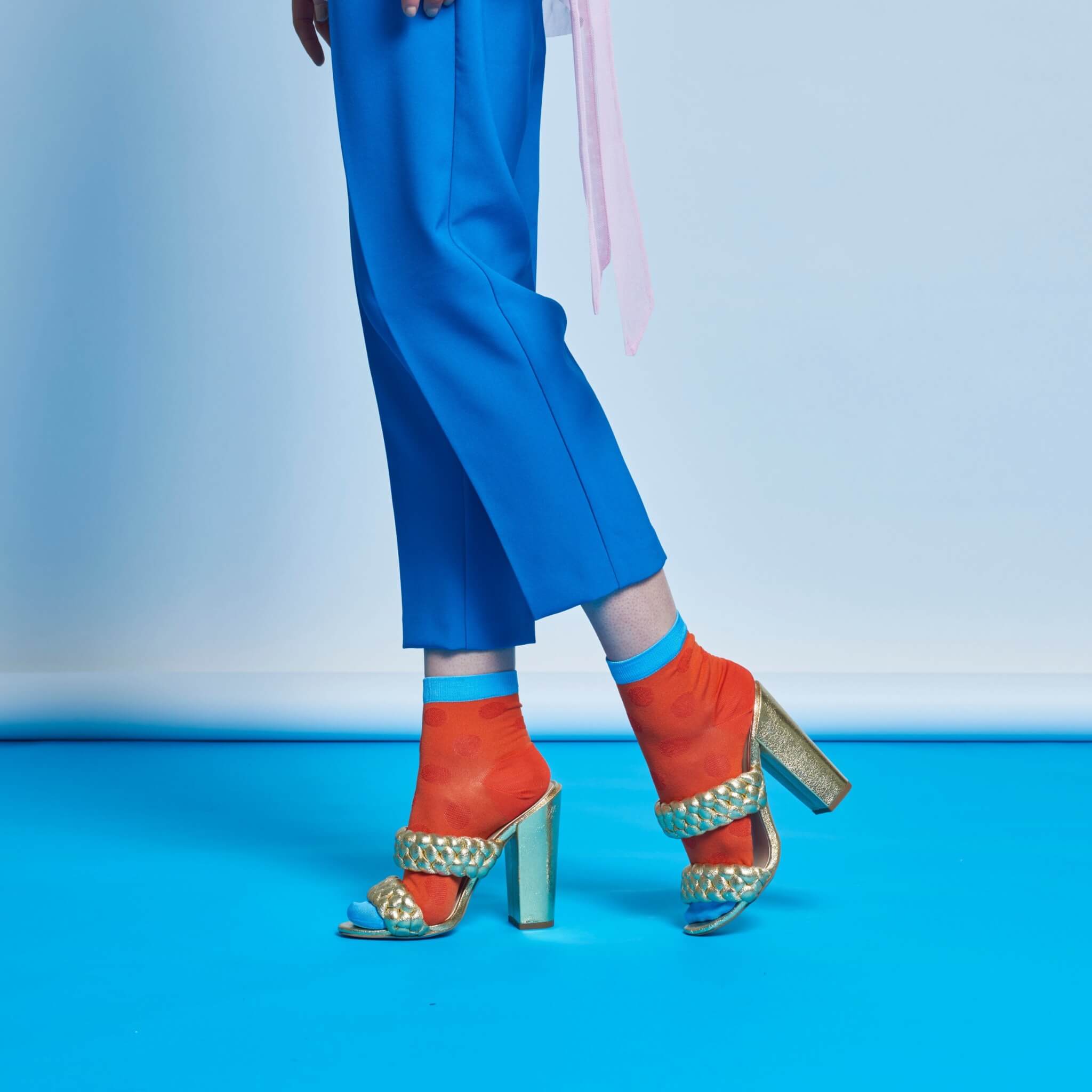 Dámské červené ponožky Happy Socks Viktoria  // kolekce Hysteria