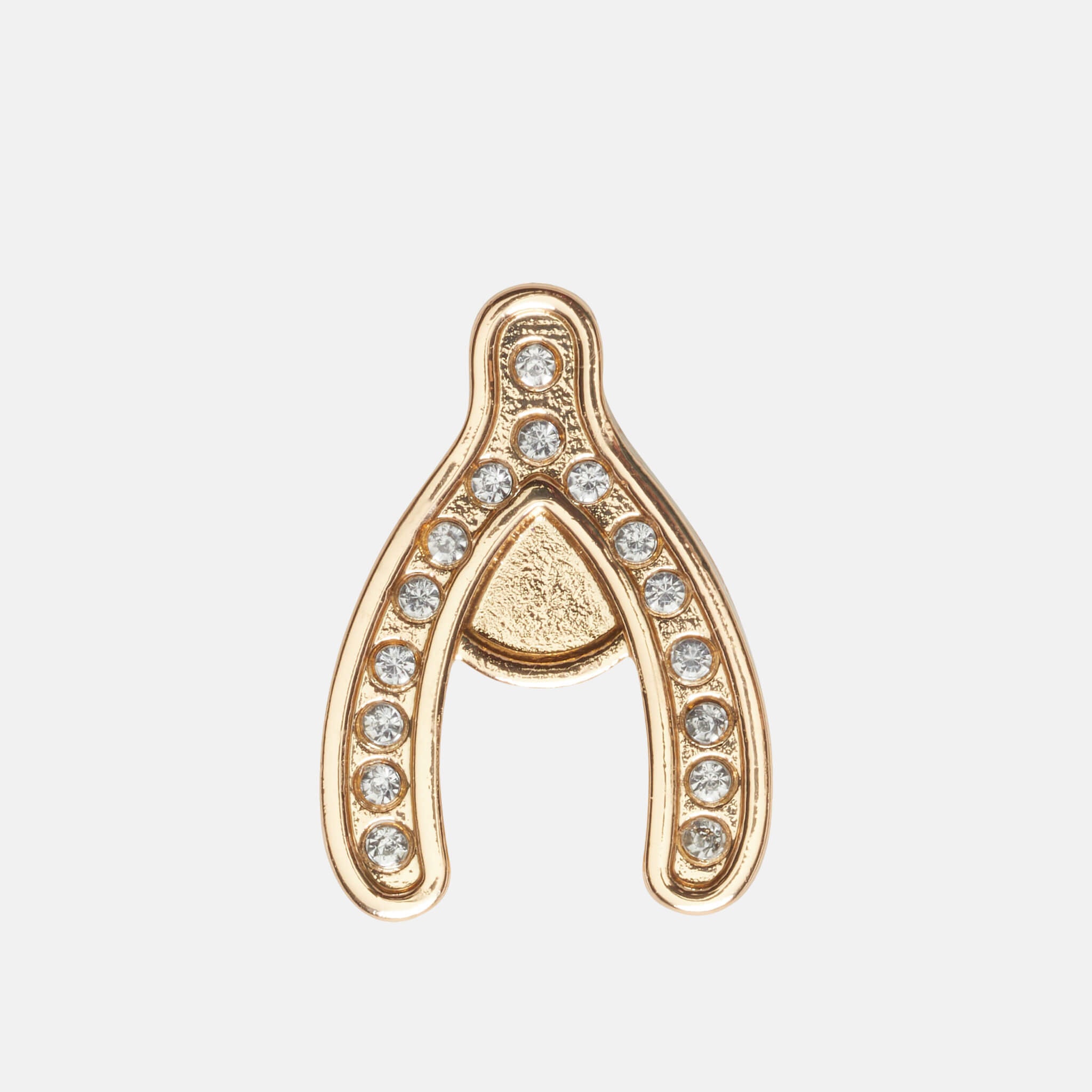 Odznáček Jibbitz - Gold Wishbone