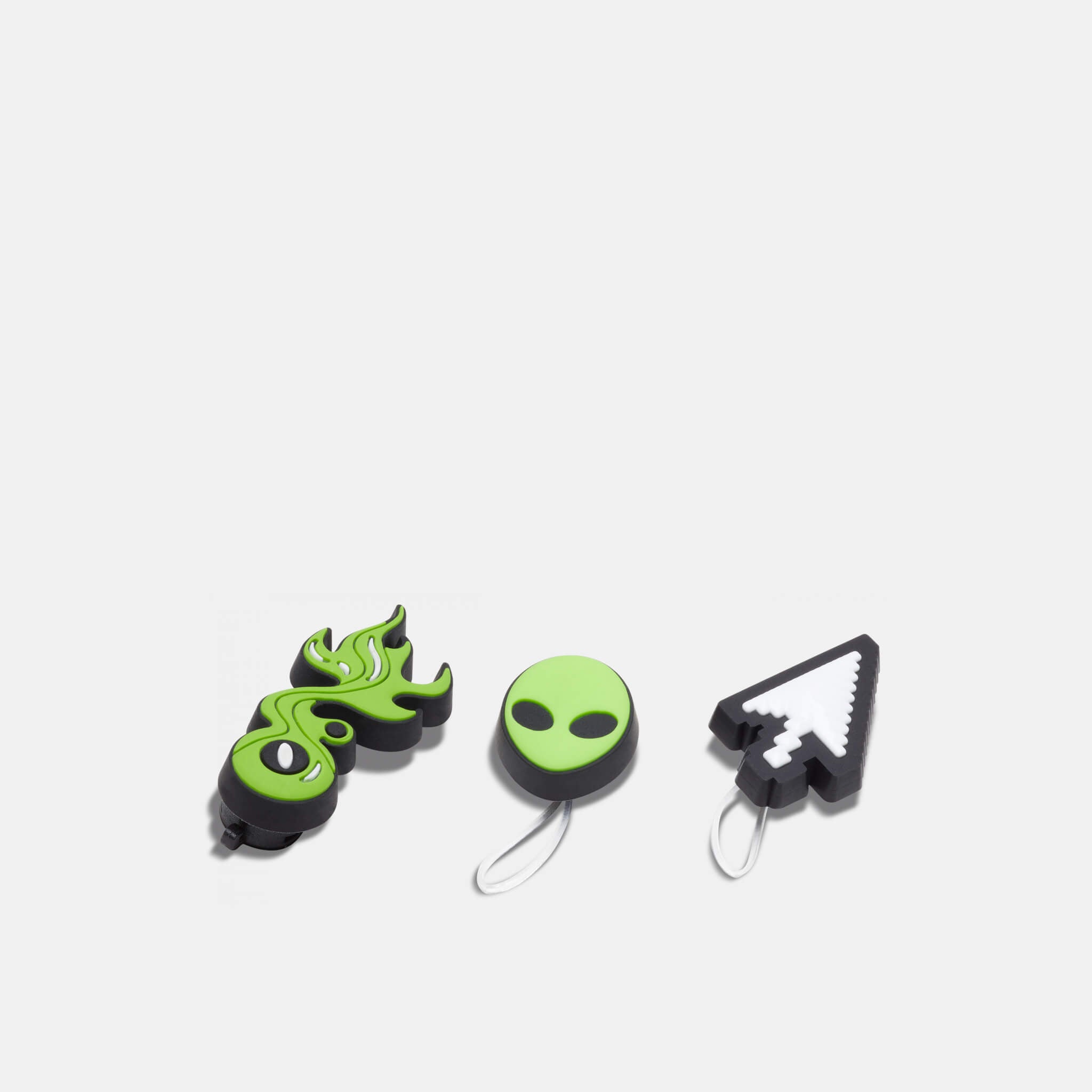 Odznáčky Jibbitz - Green Sandal Backer - 3 ks