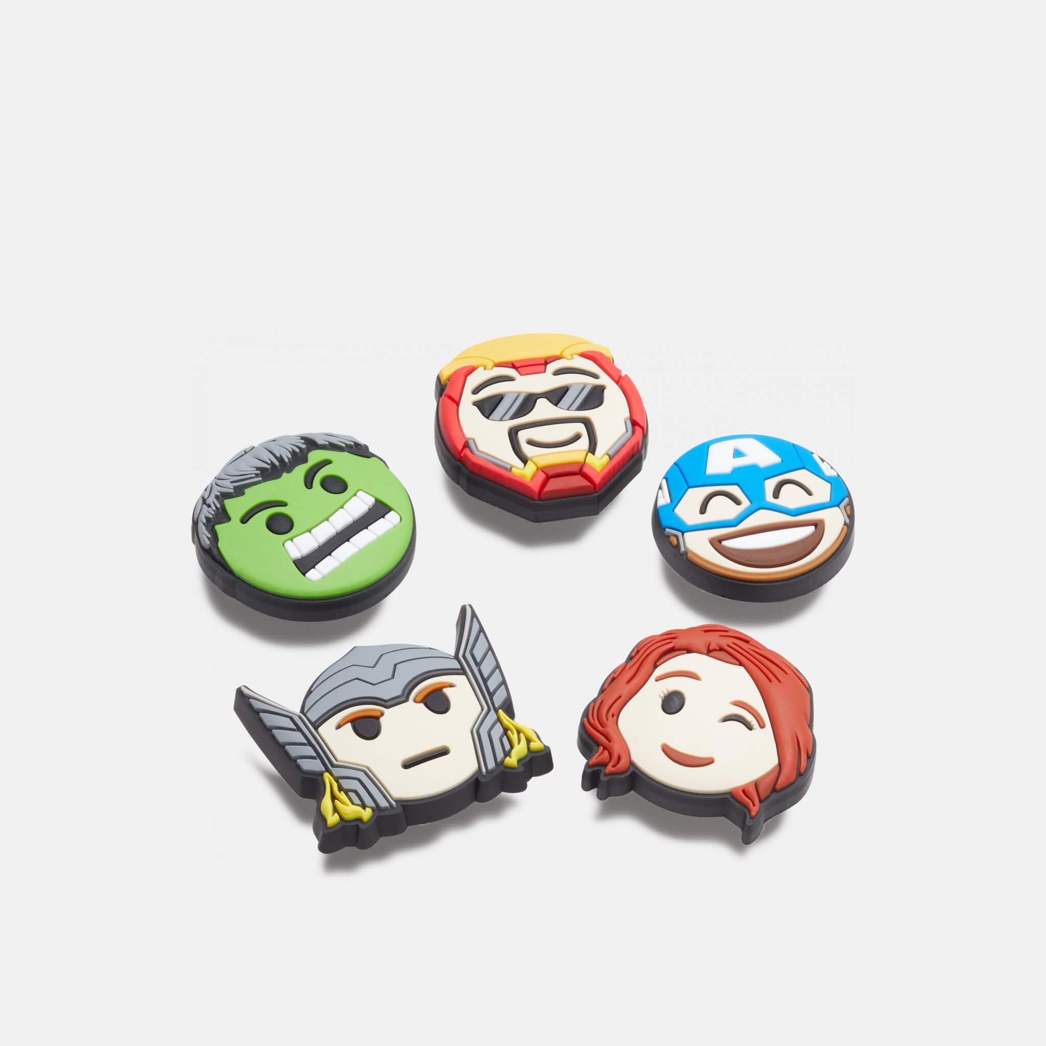 Odznáček Jibbitz – Avengers Emojis – 5 ks