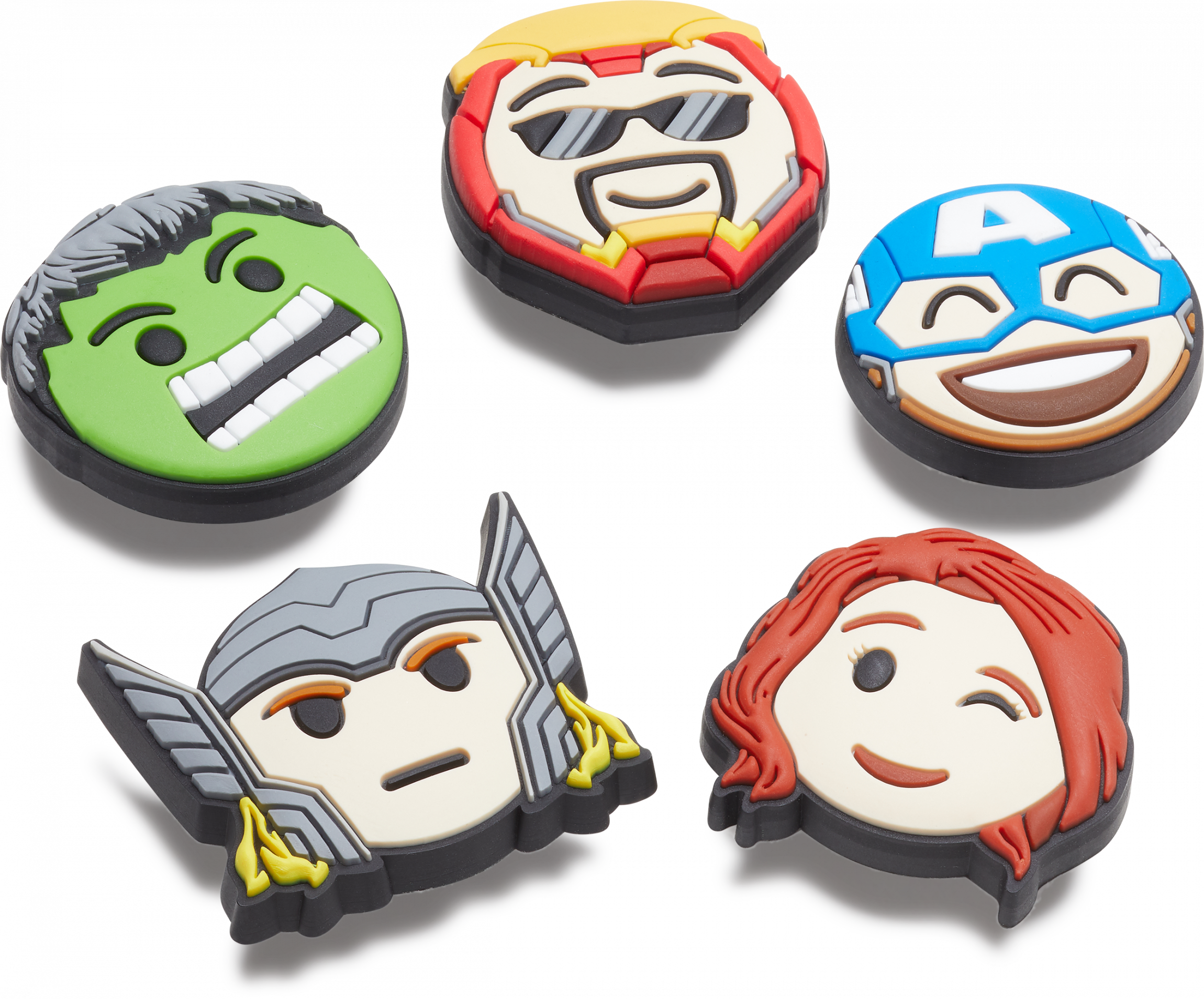 Odznáček Jibbitz – Avengers Emojis – 5 ks