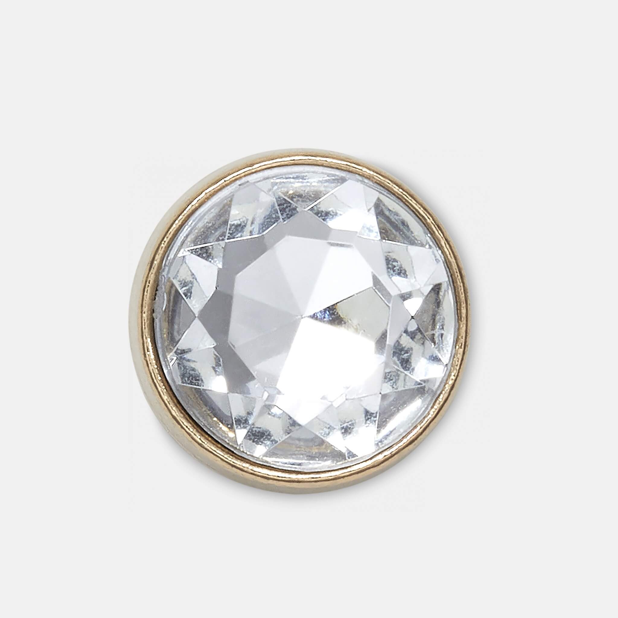Odznáček Jibbitz – Clear Circle Gem
