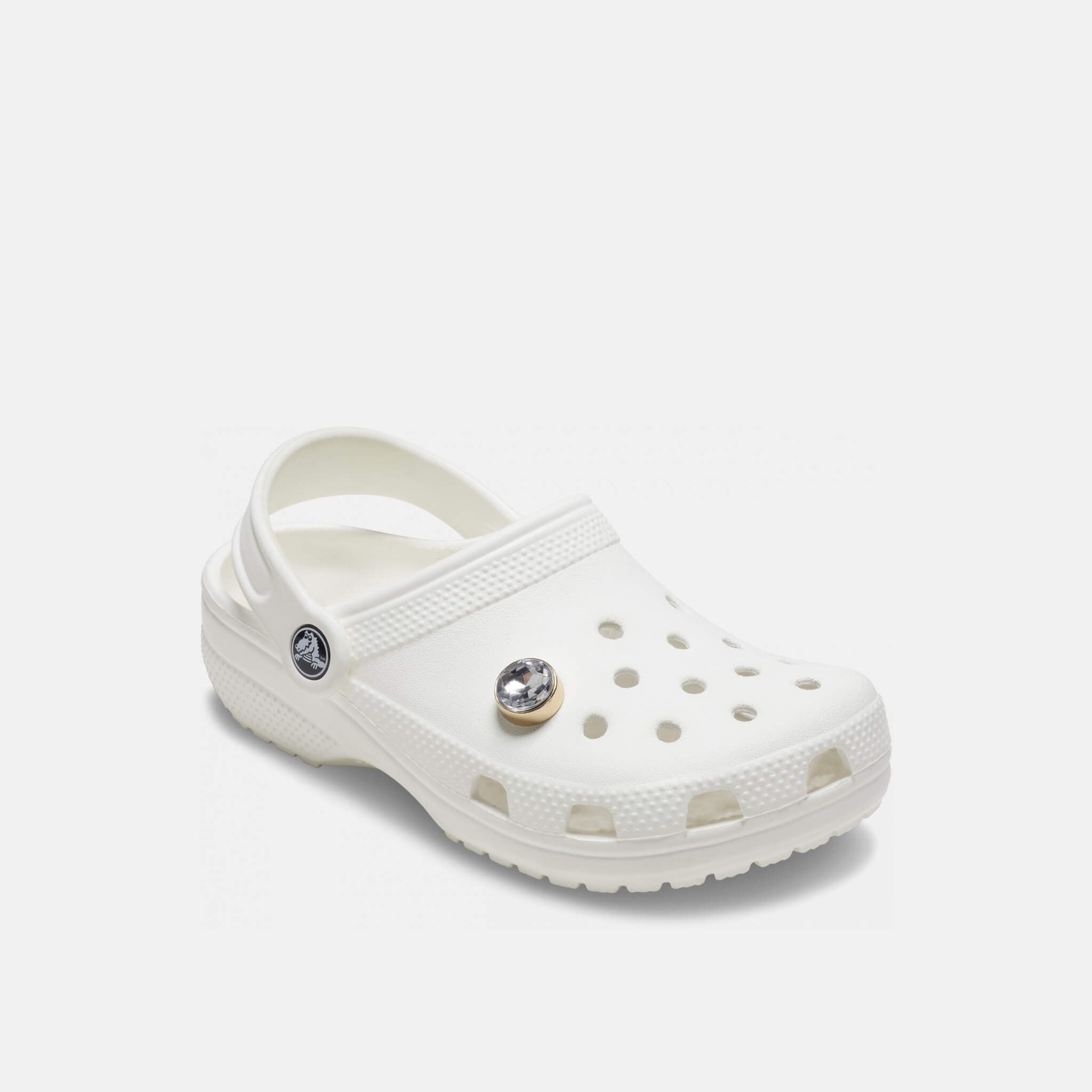 Odznáček Jibbitz – Clear Circle Gem