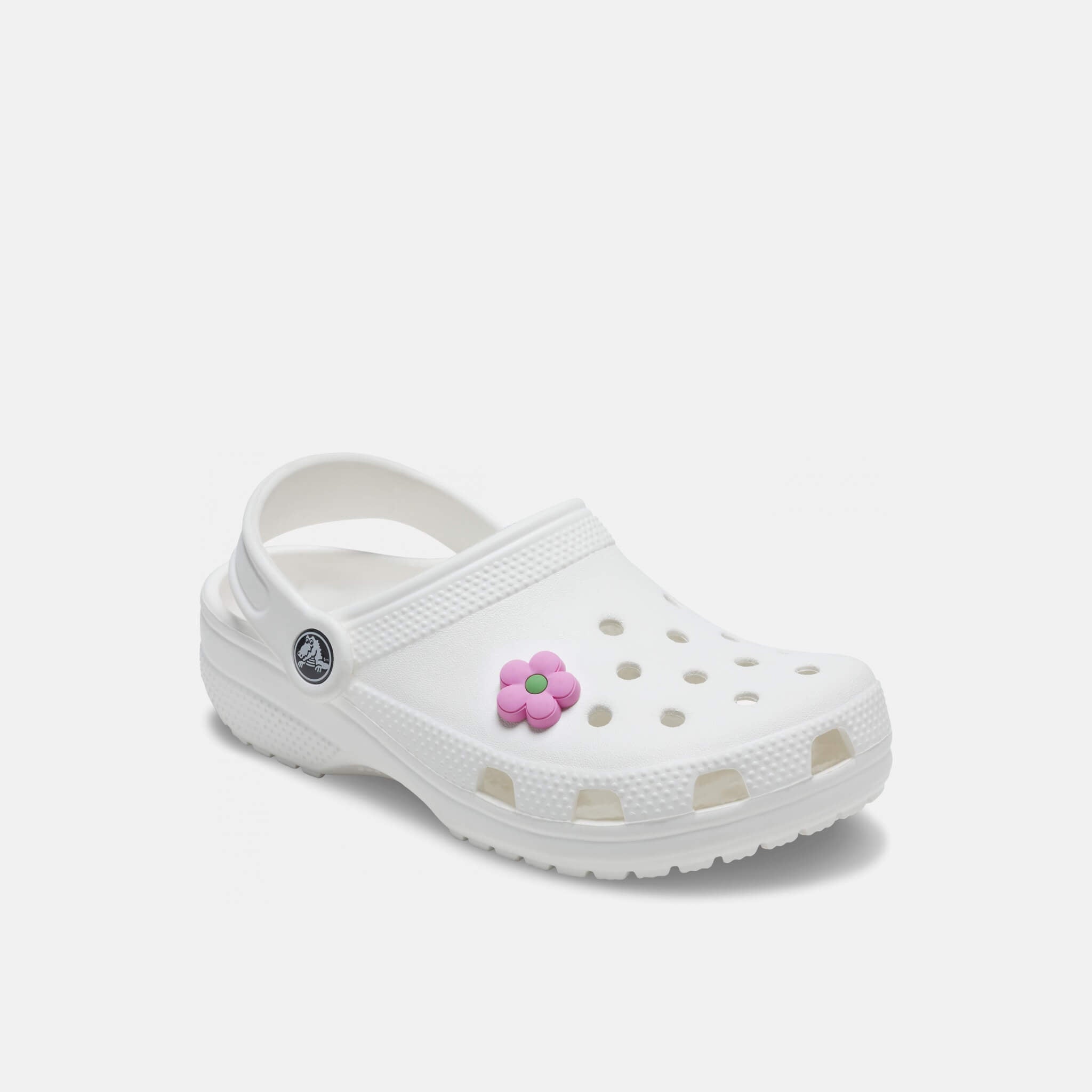 Odznáček Jibbitz – Pink and Green Flower