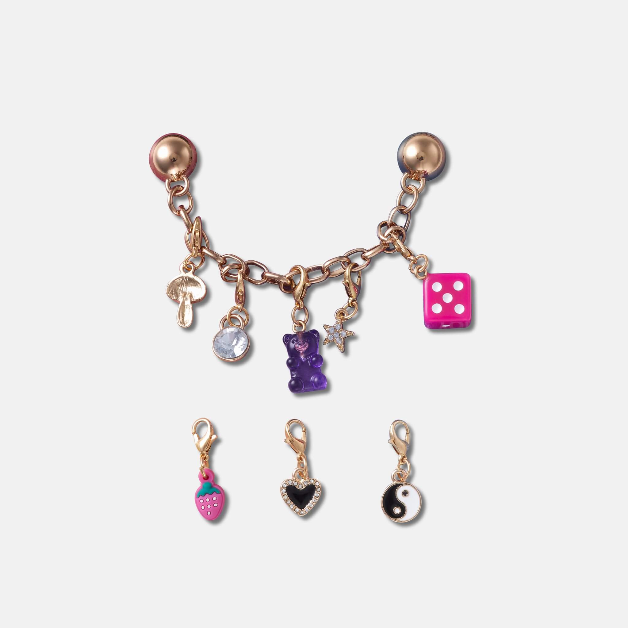Odznáček Jibbitz – Custom Charm Chain – 5 ks
