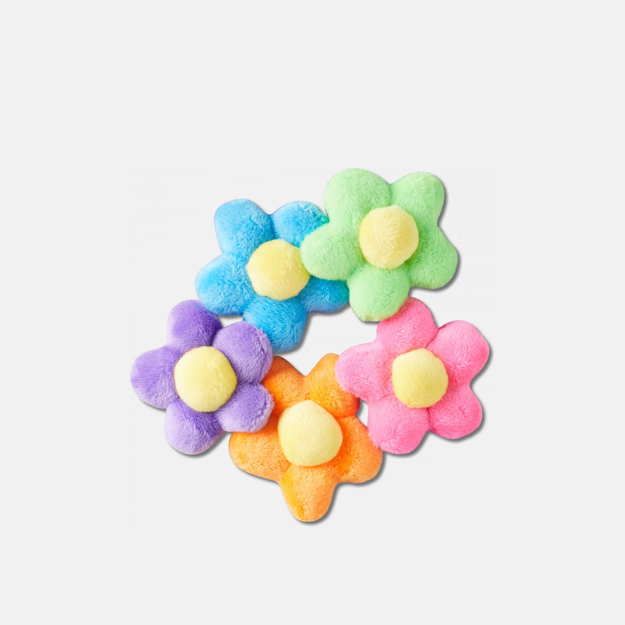 Odznáček Jibbitz – Plush Flower Power 5 ks