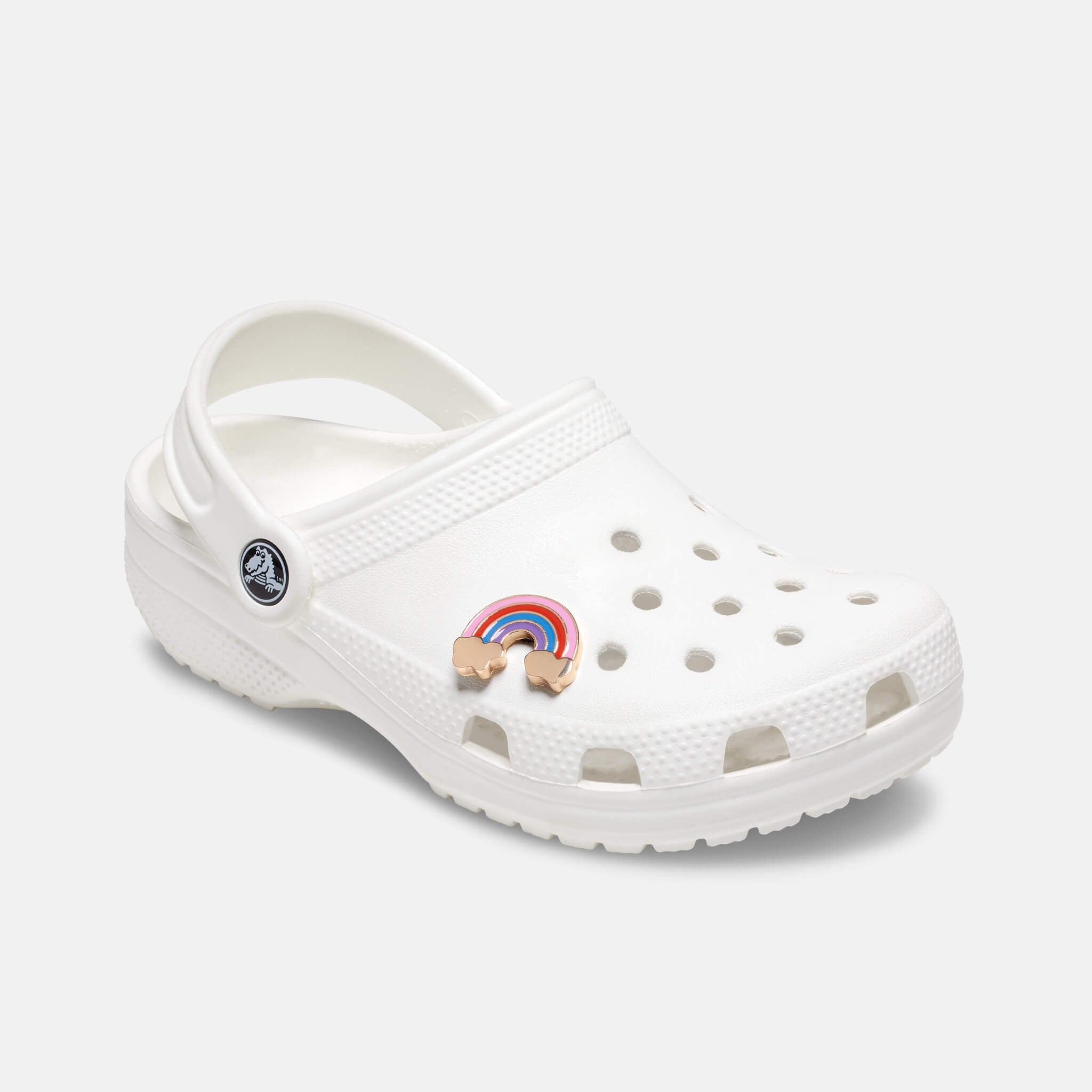 Odznáček Jibbitz – Gold Cloud Rainbow