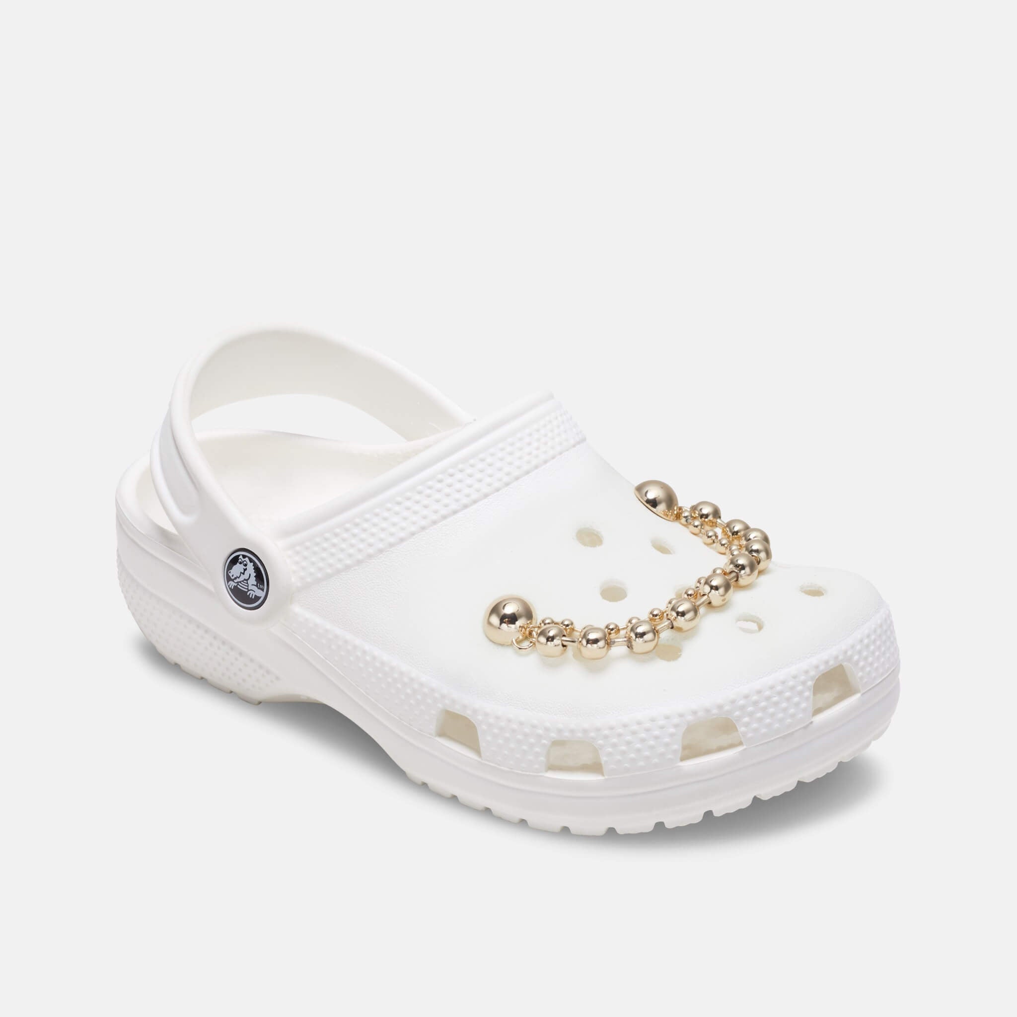 Odznáček Jibbitz – Gold and Crystal Double Chain